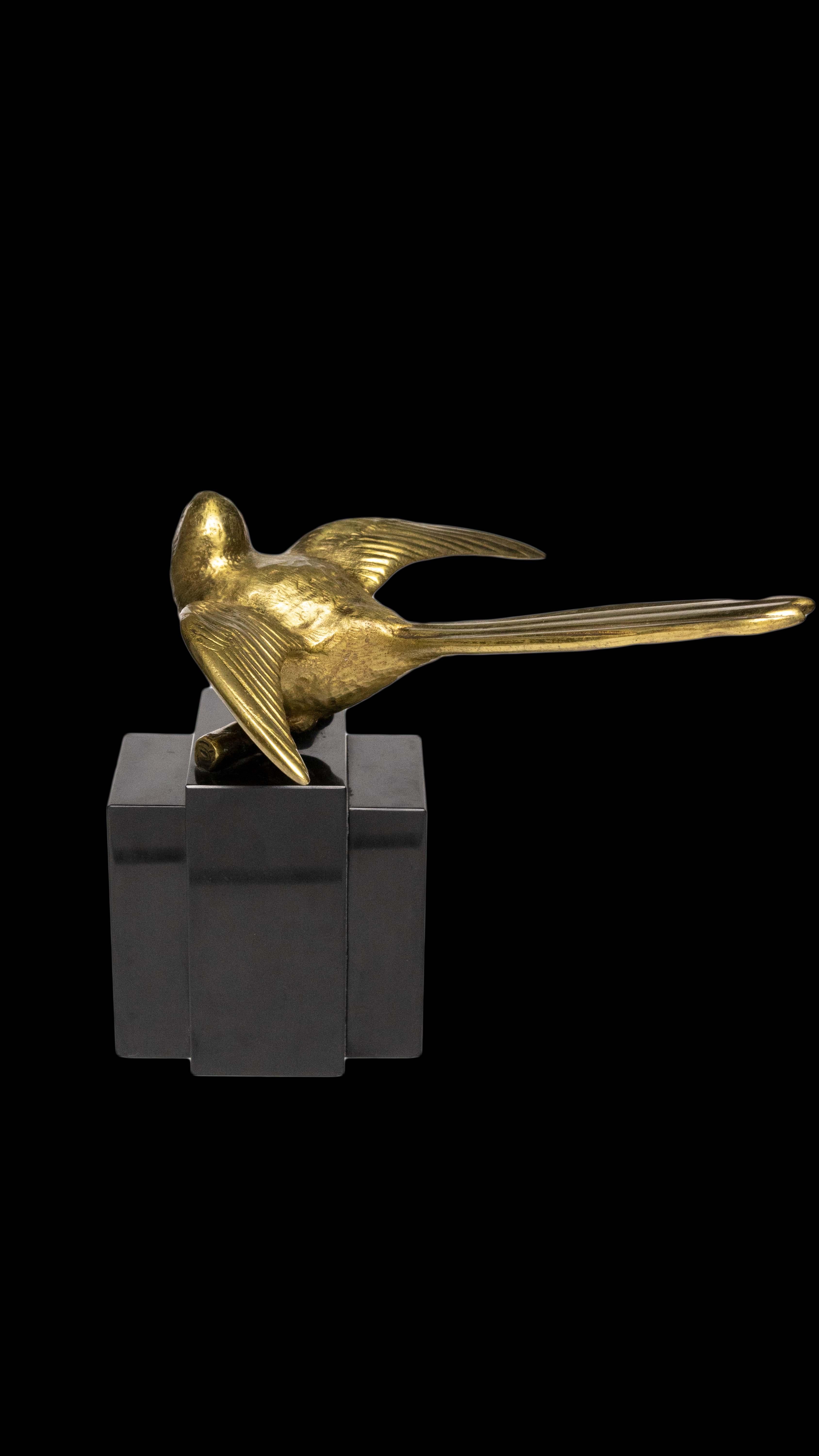 French 20th Century Bronze Bird by George Lavraff