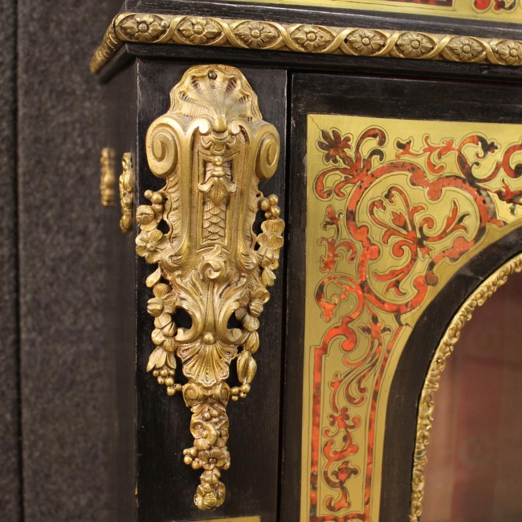 20th Century Bronze Brass Wood French Boulle Style Sideboard, 1950 3