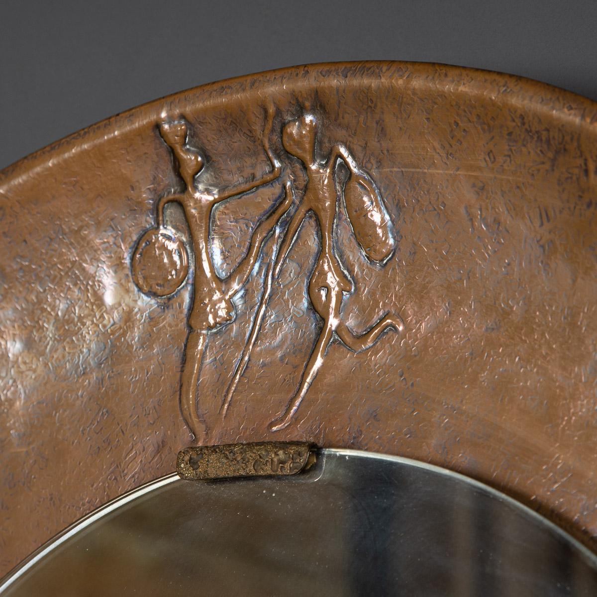 20thc Bronze Mirror with Figures in Relief by by Angelo Bragalini, C.1970 For Sale 6