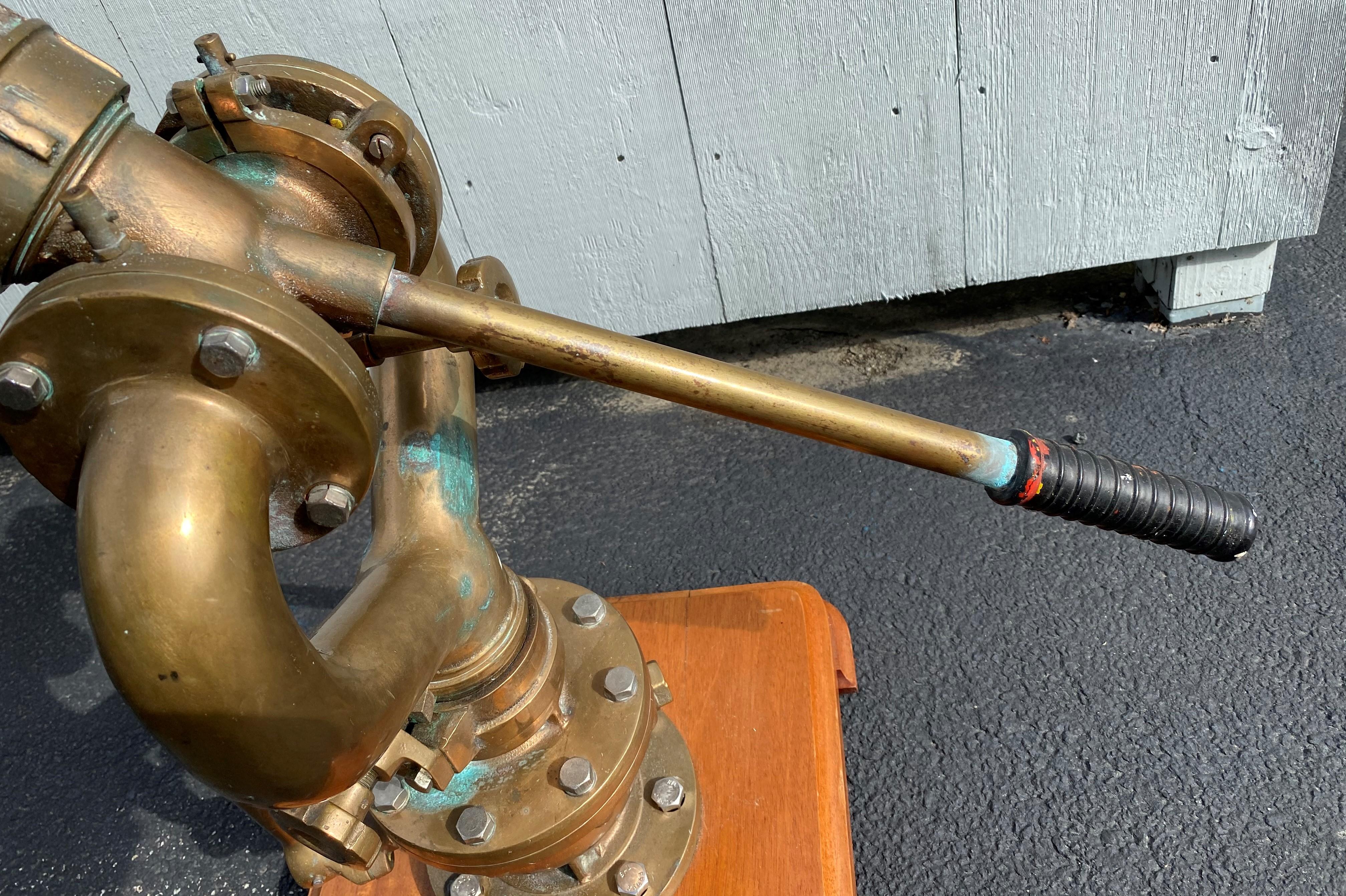 20th Century Bronze and Copper Marine Fire Monitor or Water Cannon 2