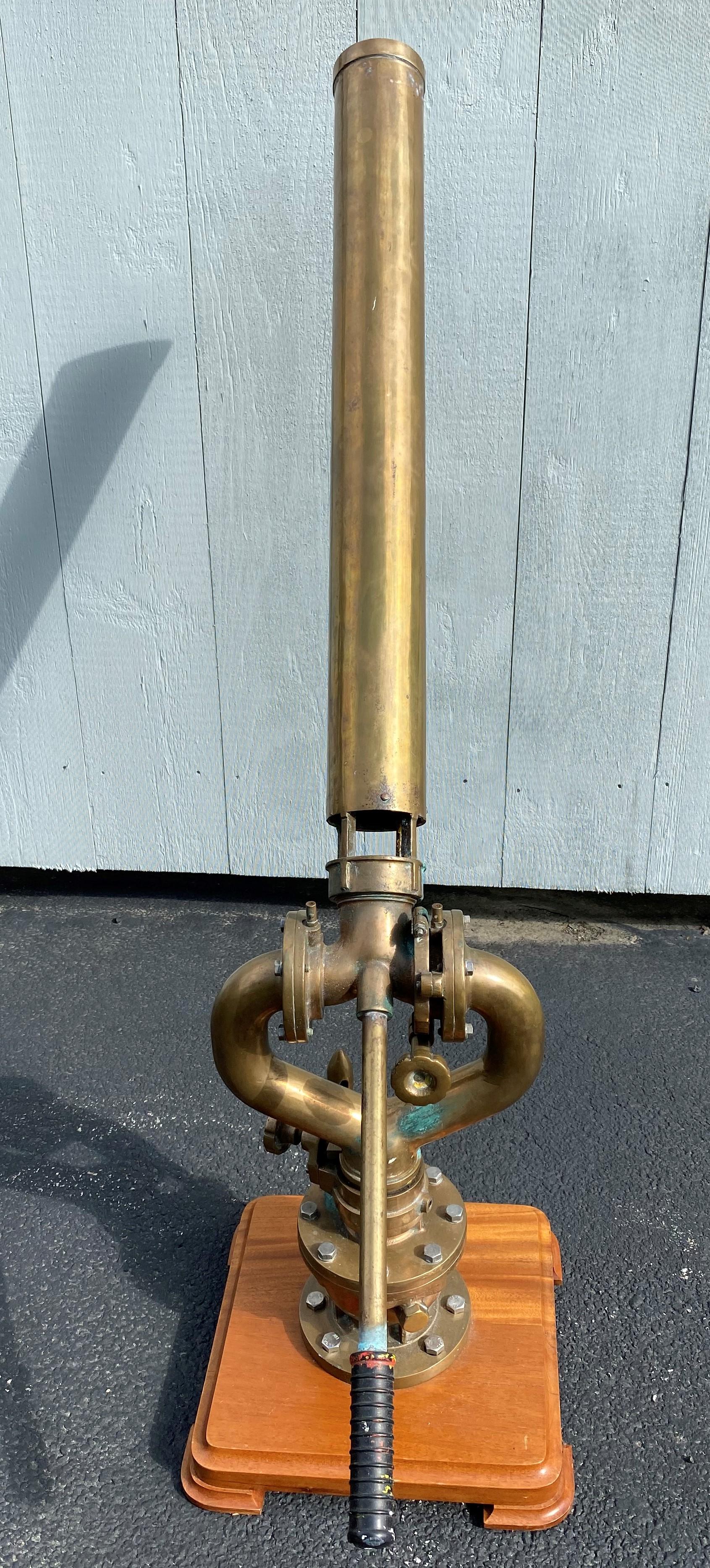 20th Century Bronze and Copper Marine Fire Monitor or Water Cannon 3
