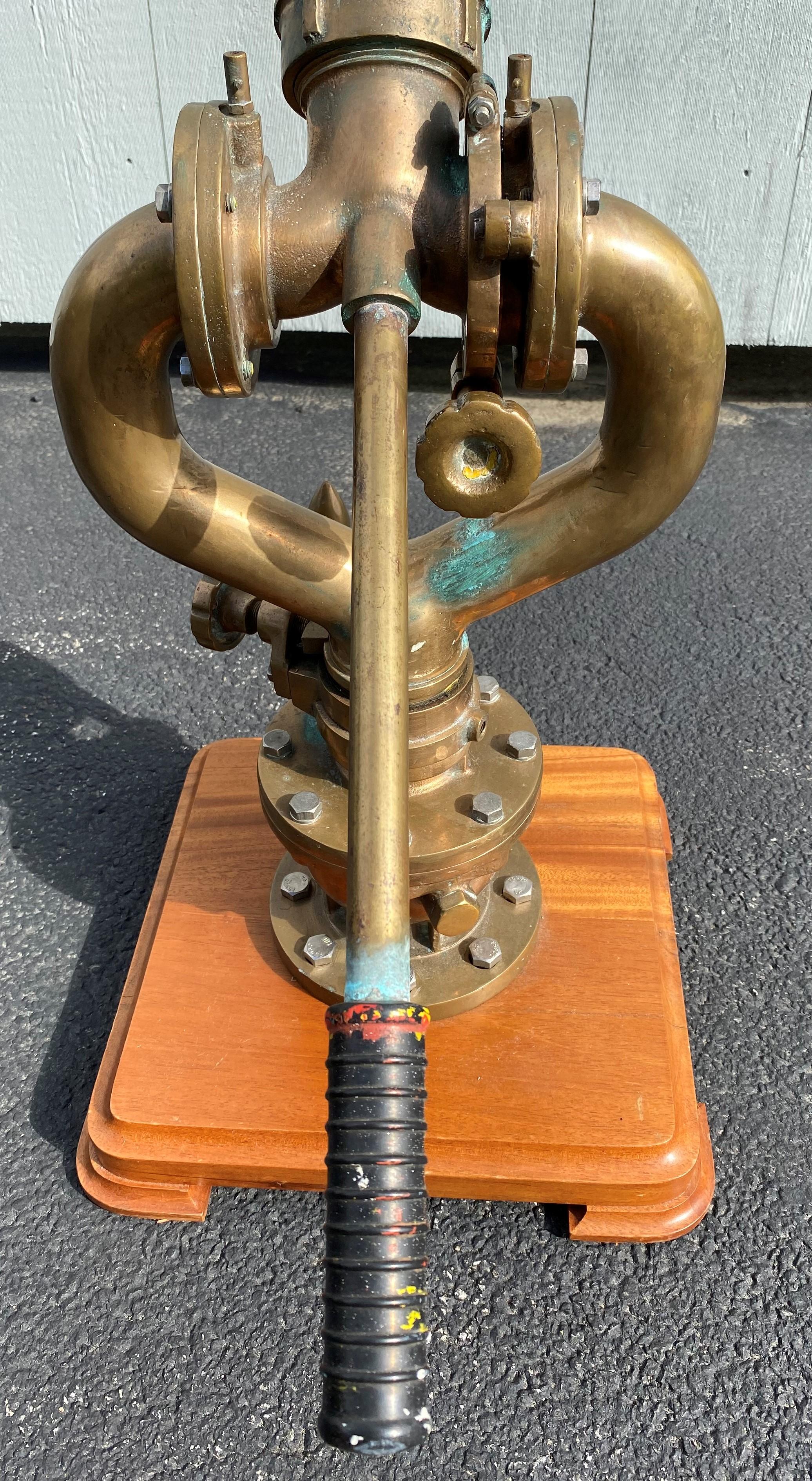 20th Century Bronze and Copper Marine Fire Monitor or Water Cannon 4