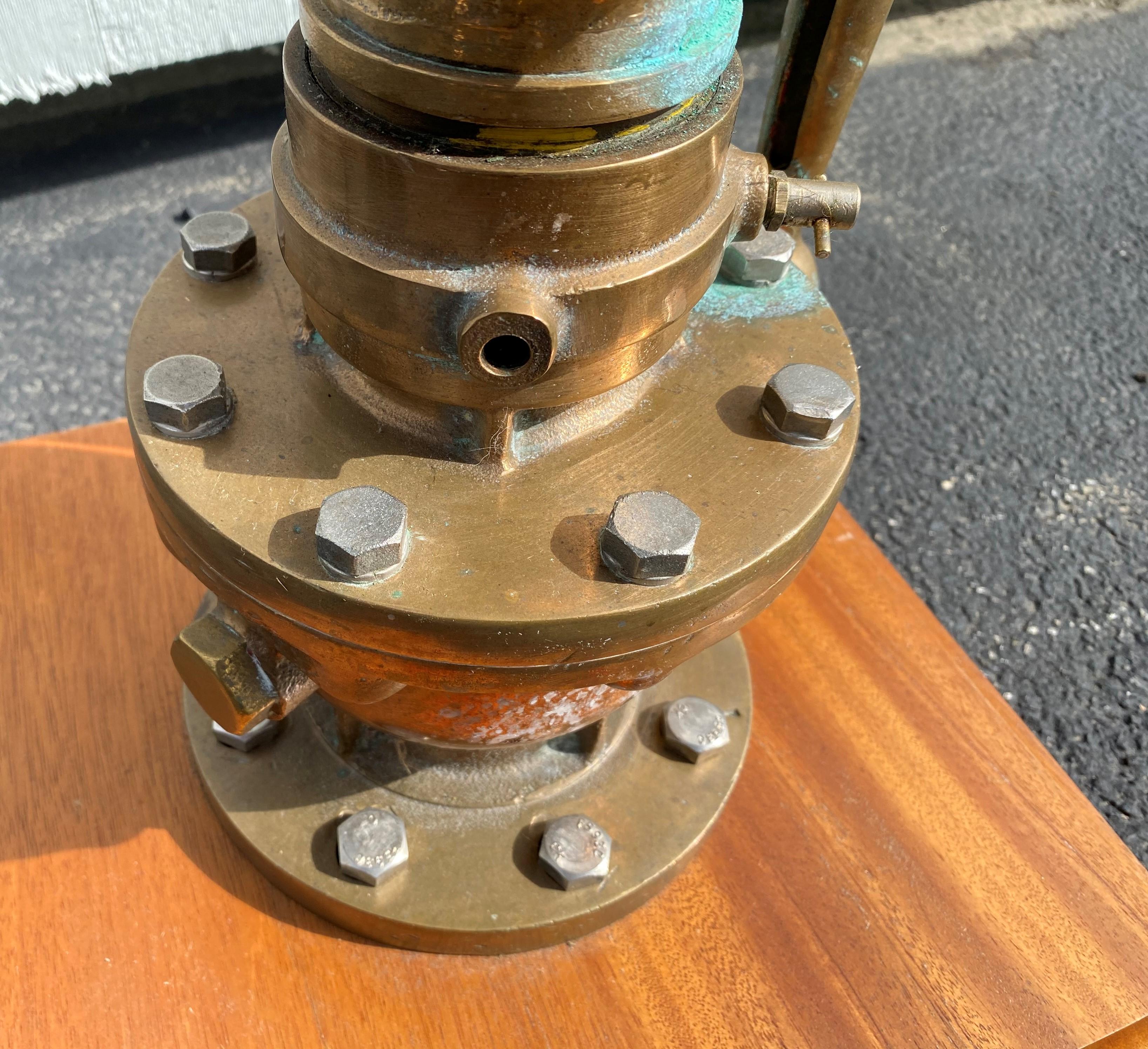 20th Century Bronze and Copper Marine Fire Monitor or Water Cannon 5