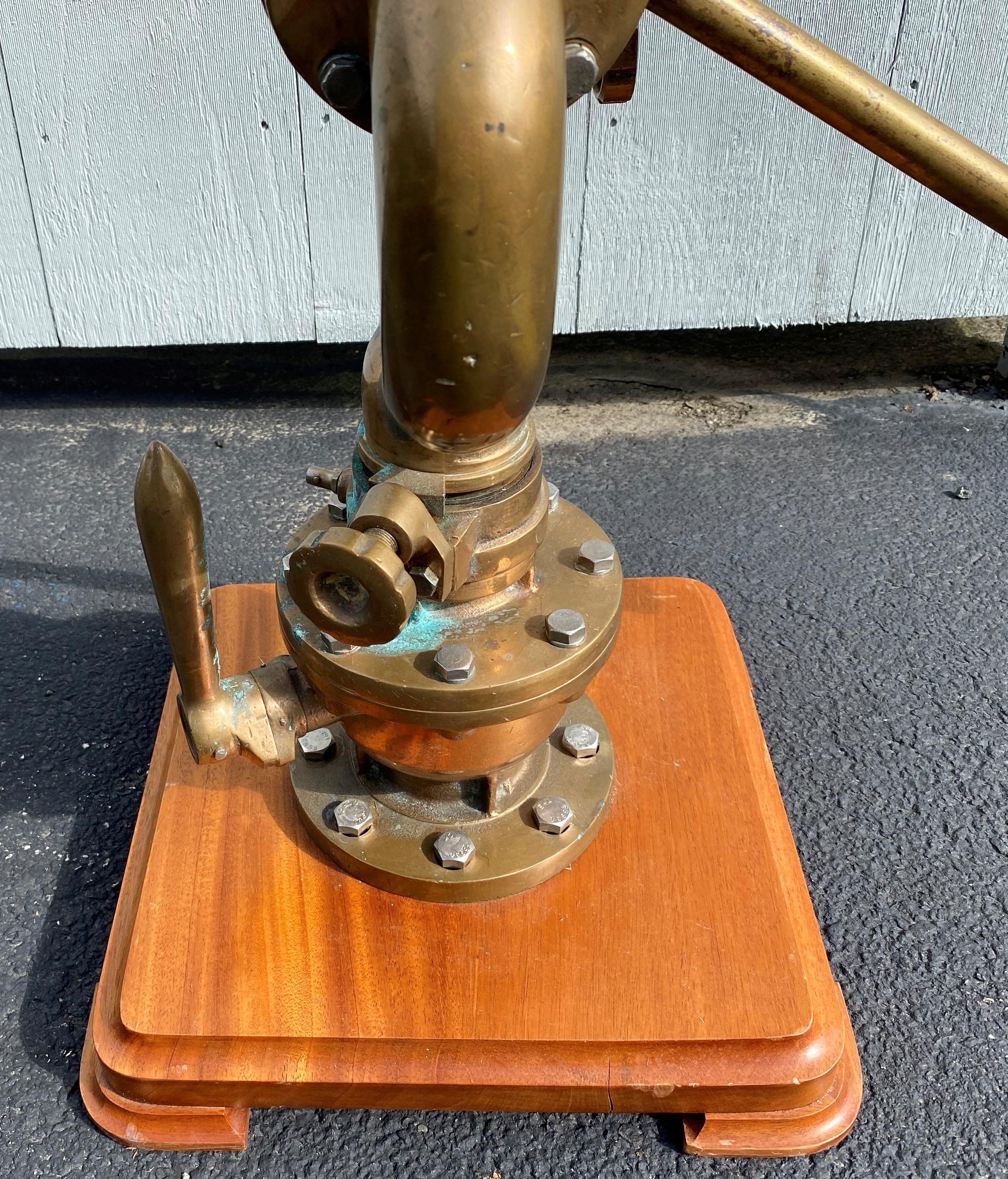 20th Century Bronze and Copper Marine Fire Monitor or Water Cannon 1