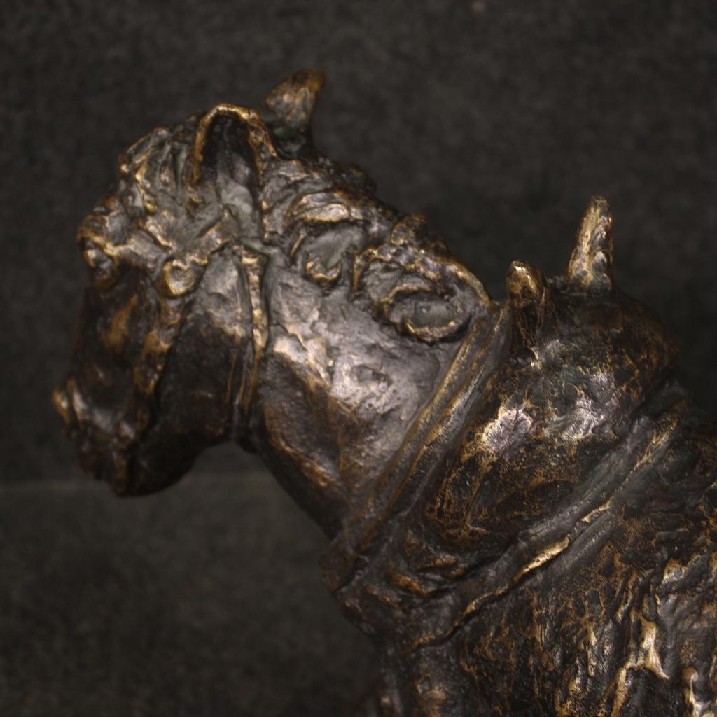 20ème siècle Bronze Donkey French Sculpture Animal Statue, 1960 en vente 7
