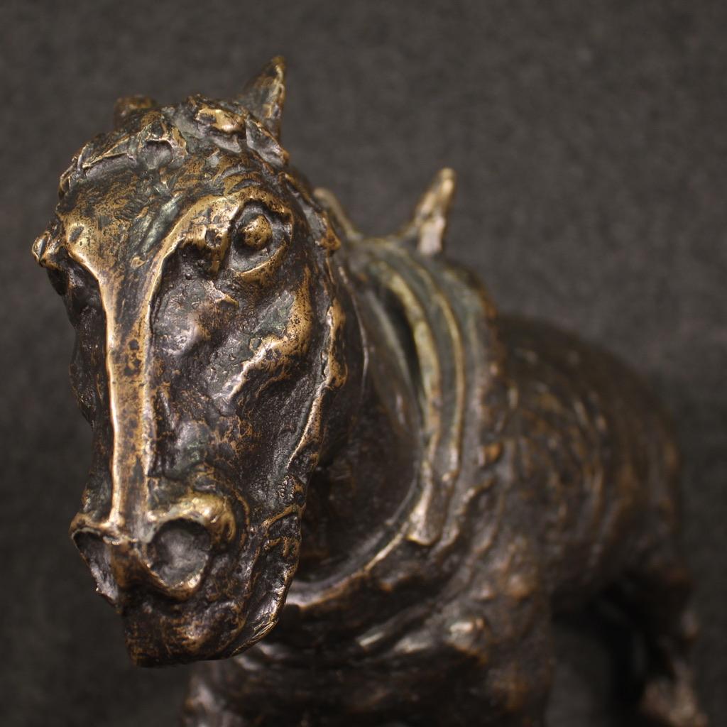 20th Century Bronze Donkey French Sculpture Animal Statue, 1960 For Sale 4