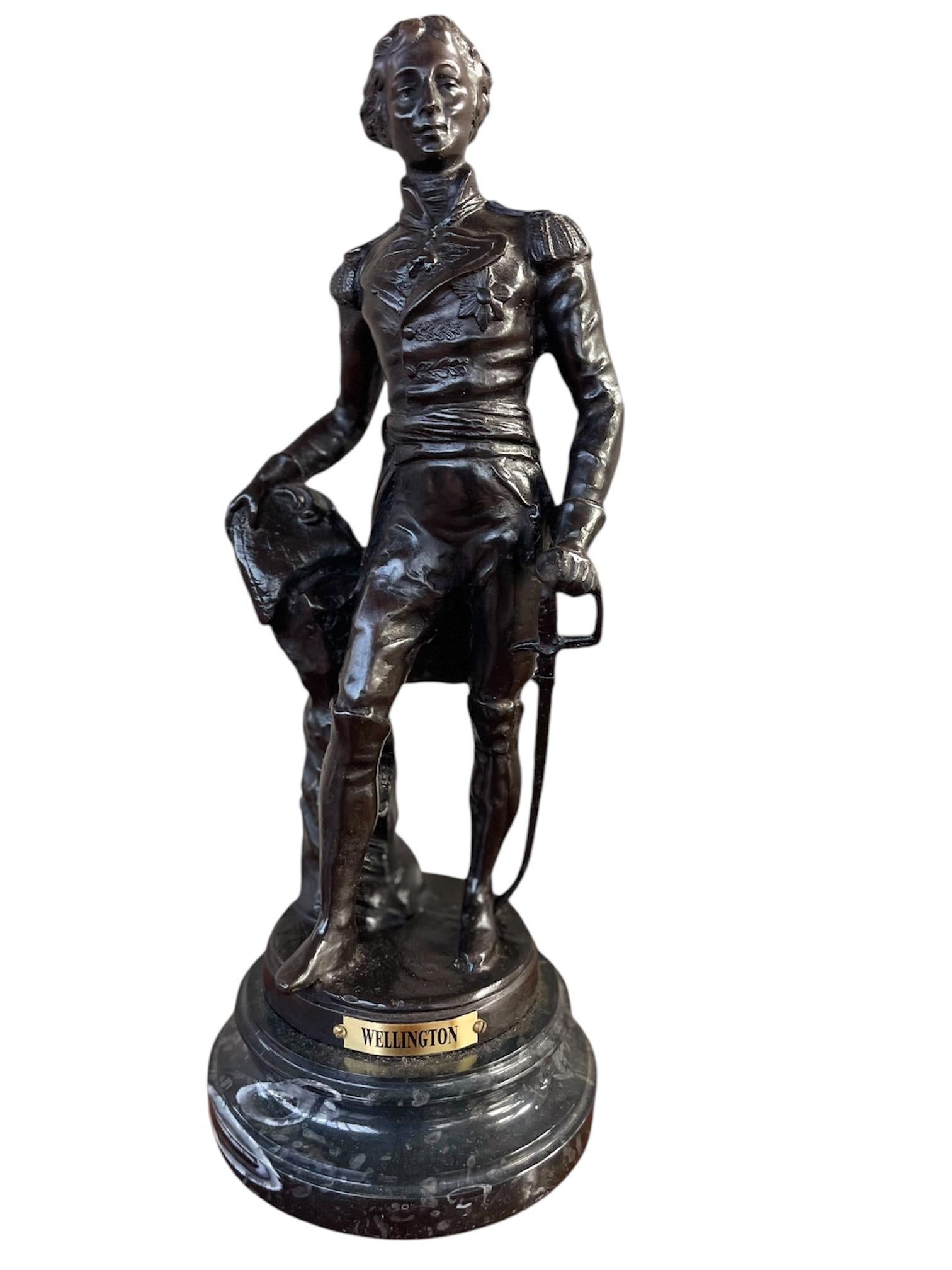 20th Century Bronze figure of Wellington For Sale 6