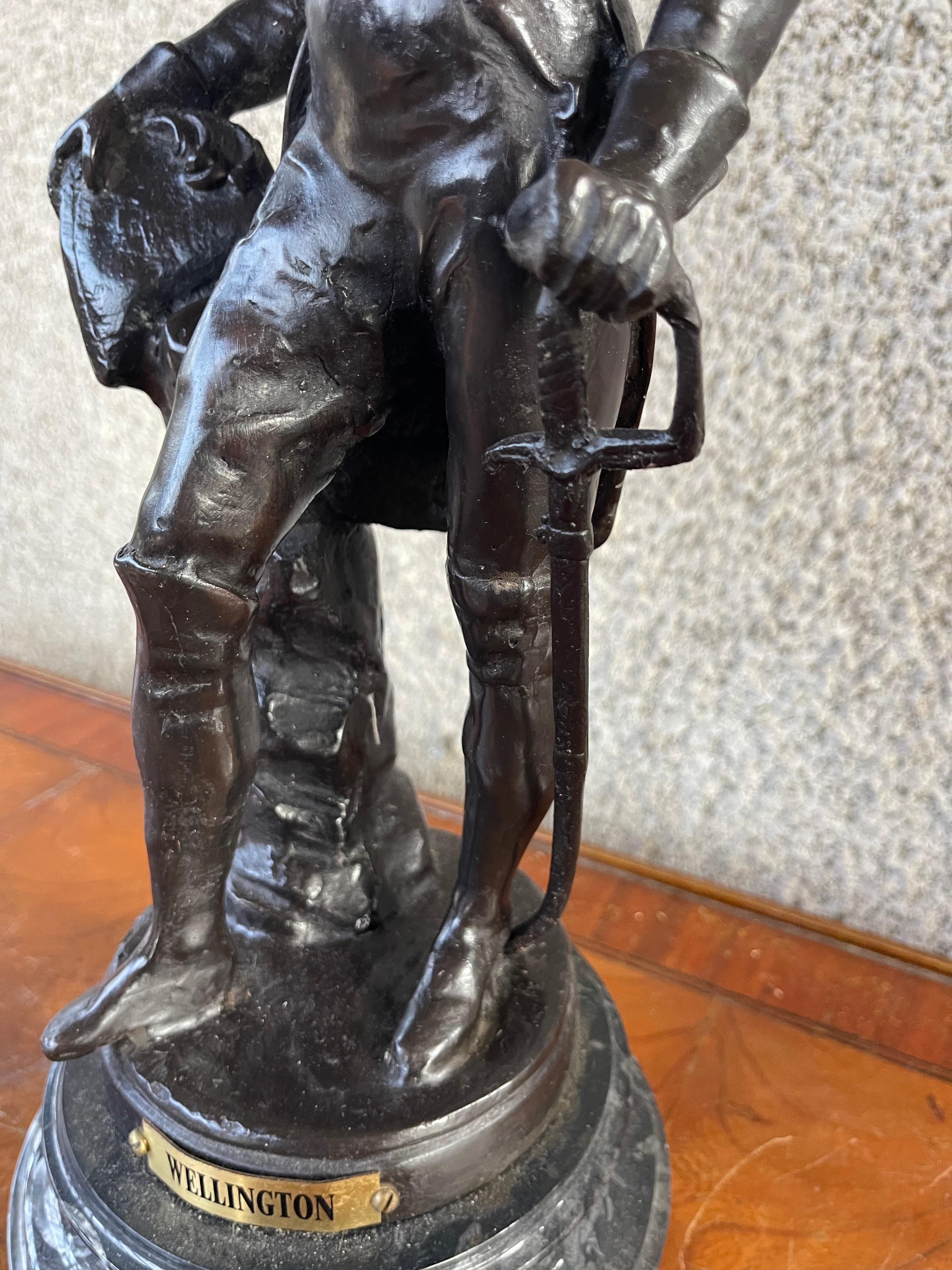 20th Century Bronze figure of Wellington In Good Condition For Sale In Southall, GB