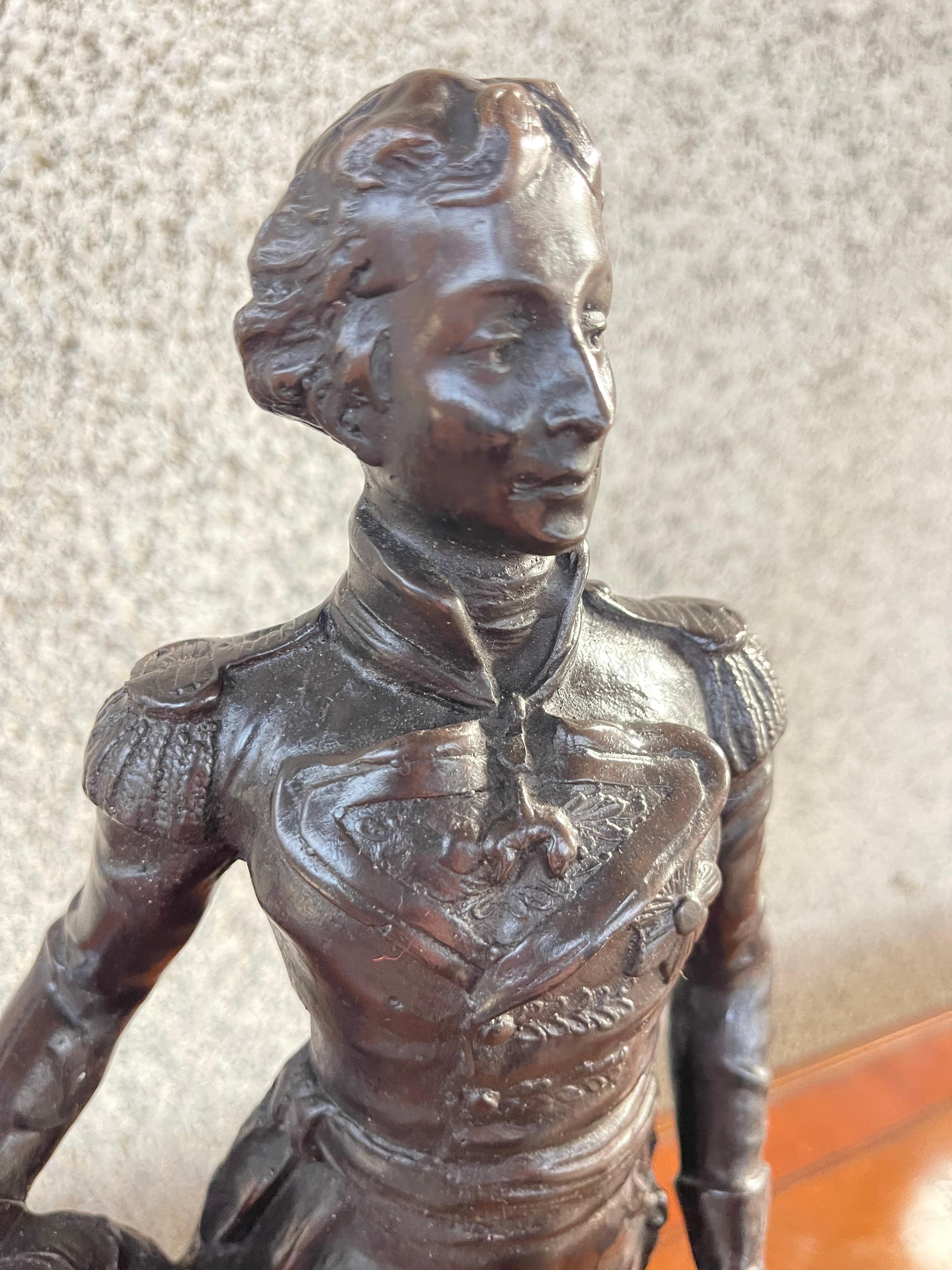 20th Century Bronze figure of Wellington For Sale 2