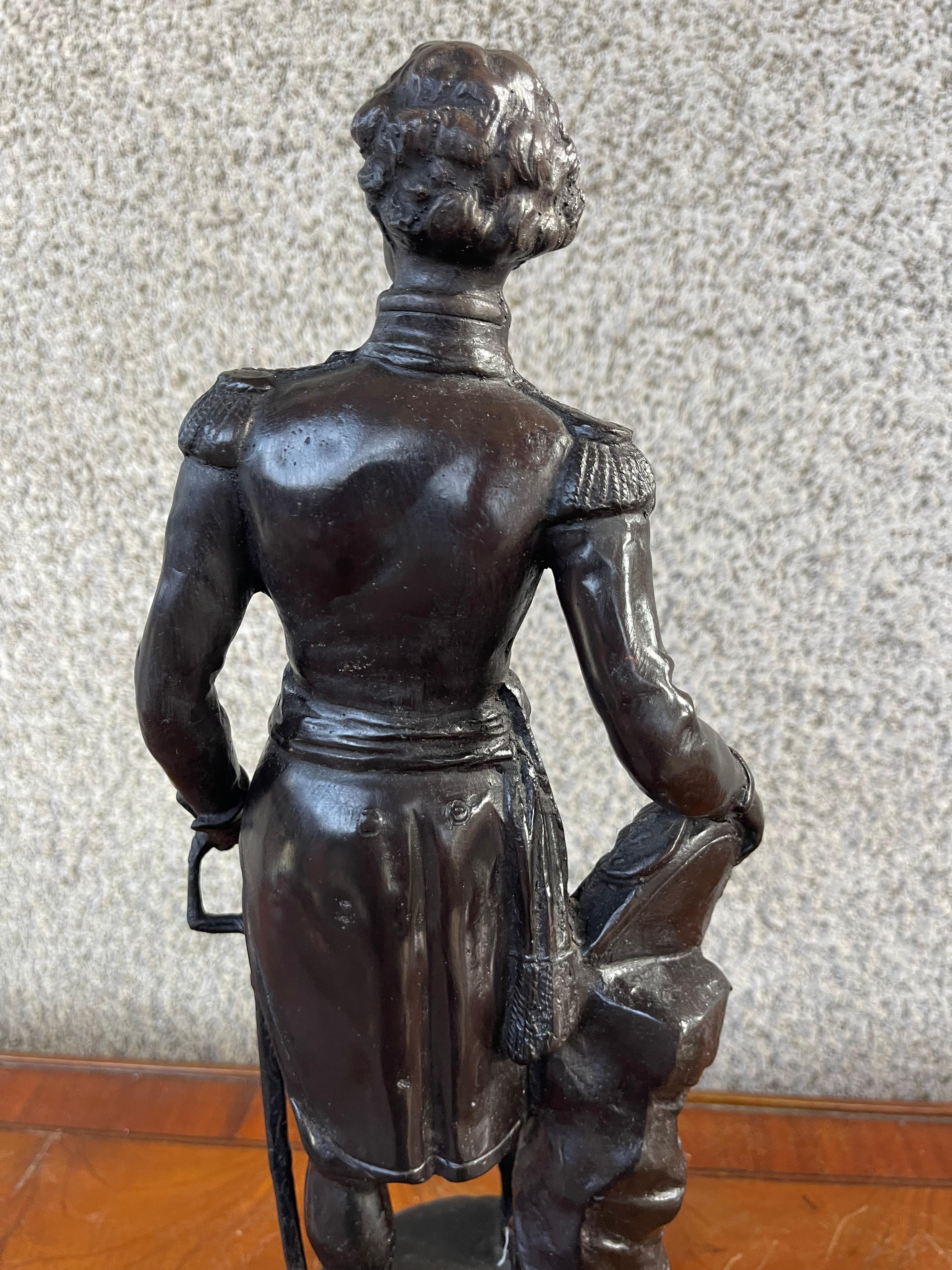 20th Century Bronze figure of Wellington For Sale 3