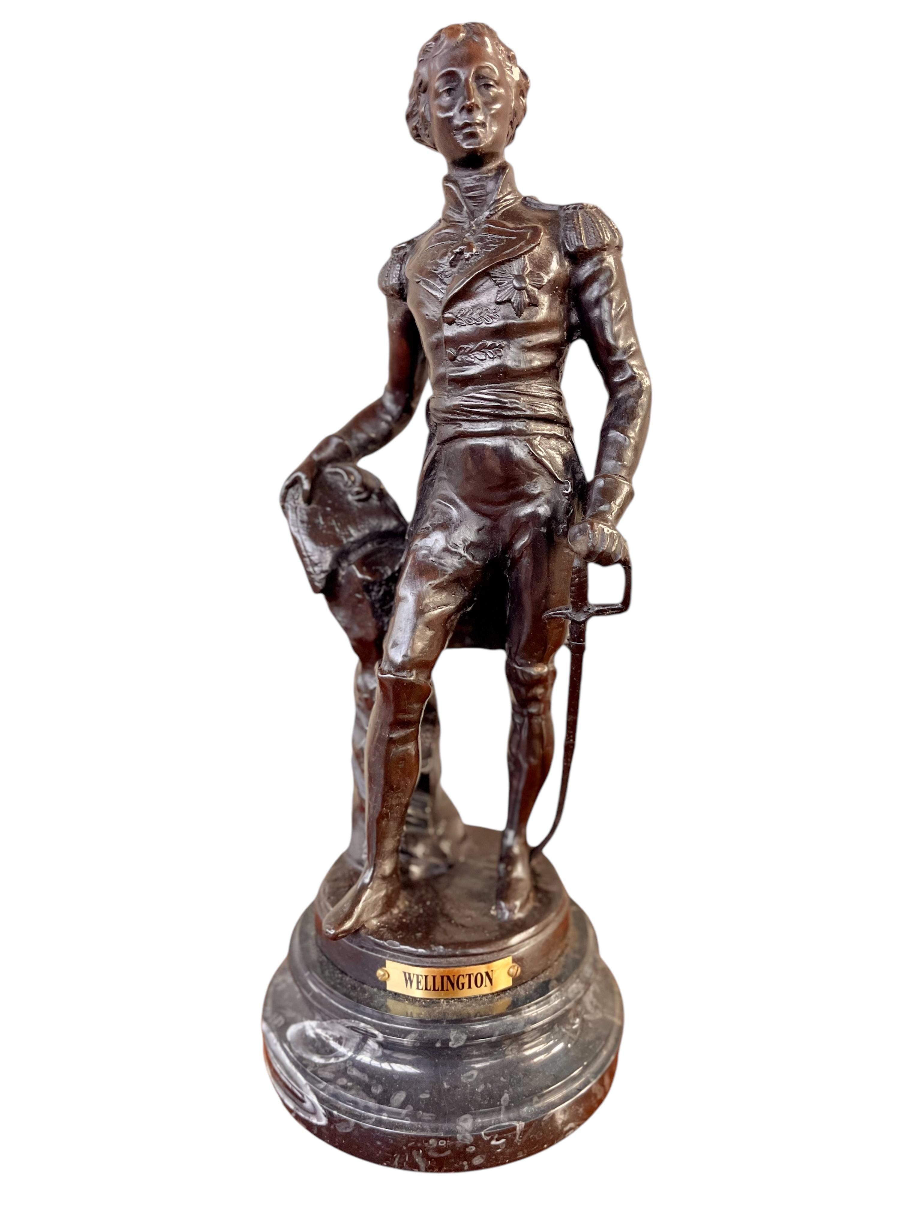 20th Century Bronze figure of Wellington For Sale 5