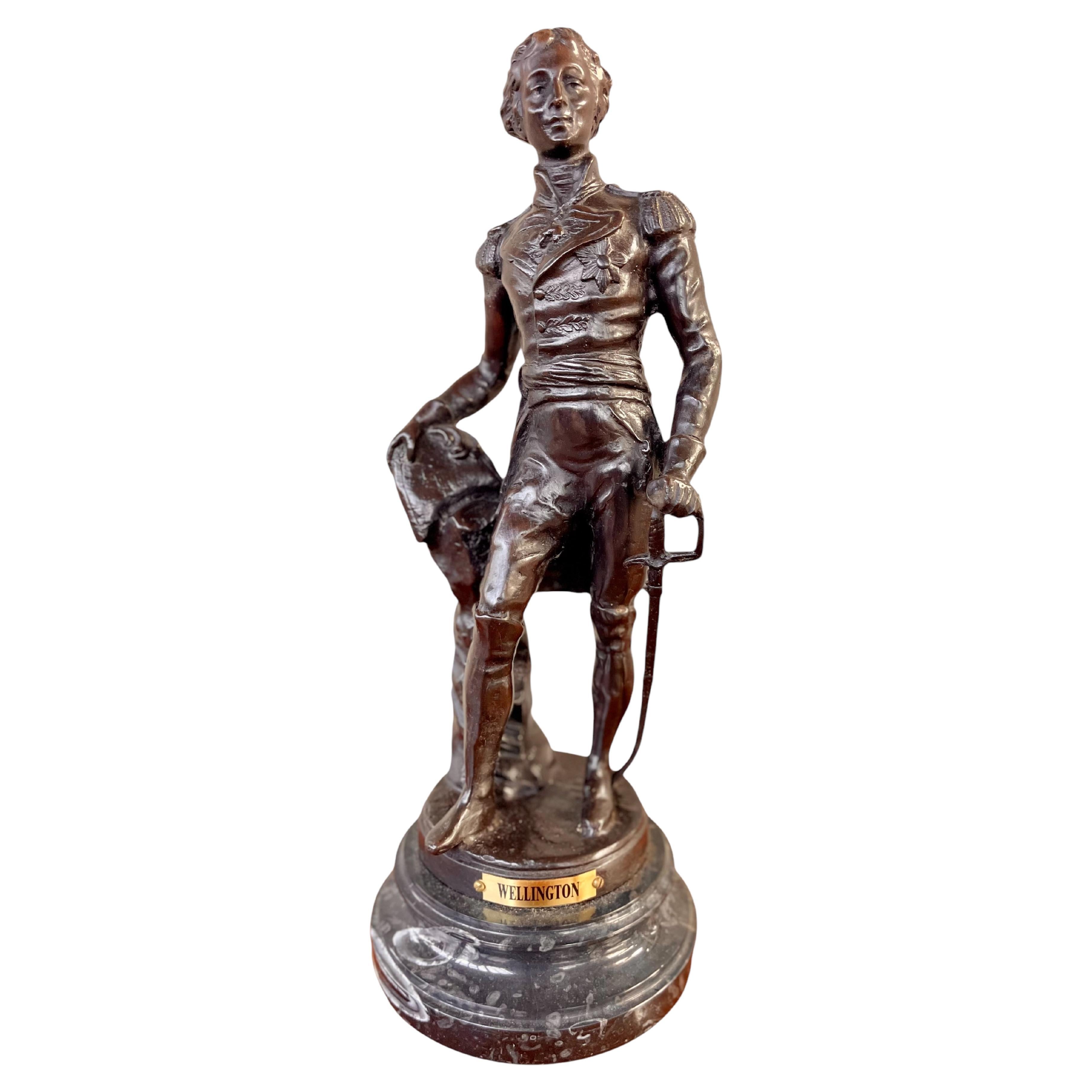 Siglo XX Figura de bronce de Wellington