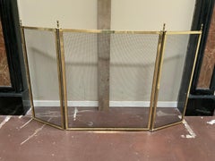 20th Century Bronze Fire Screen from France