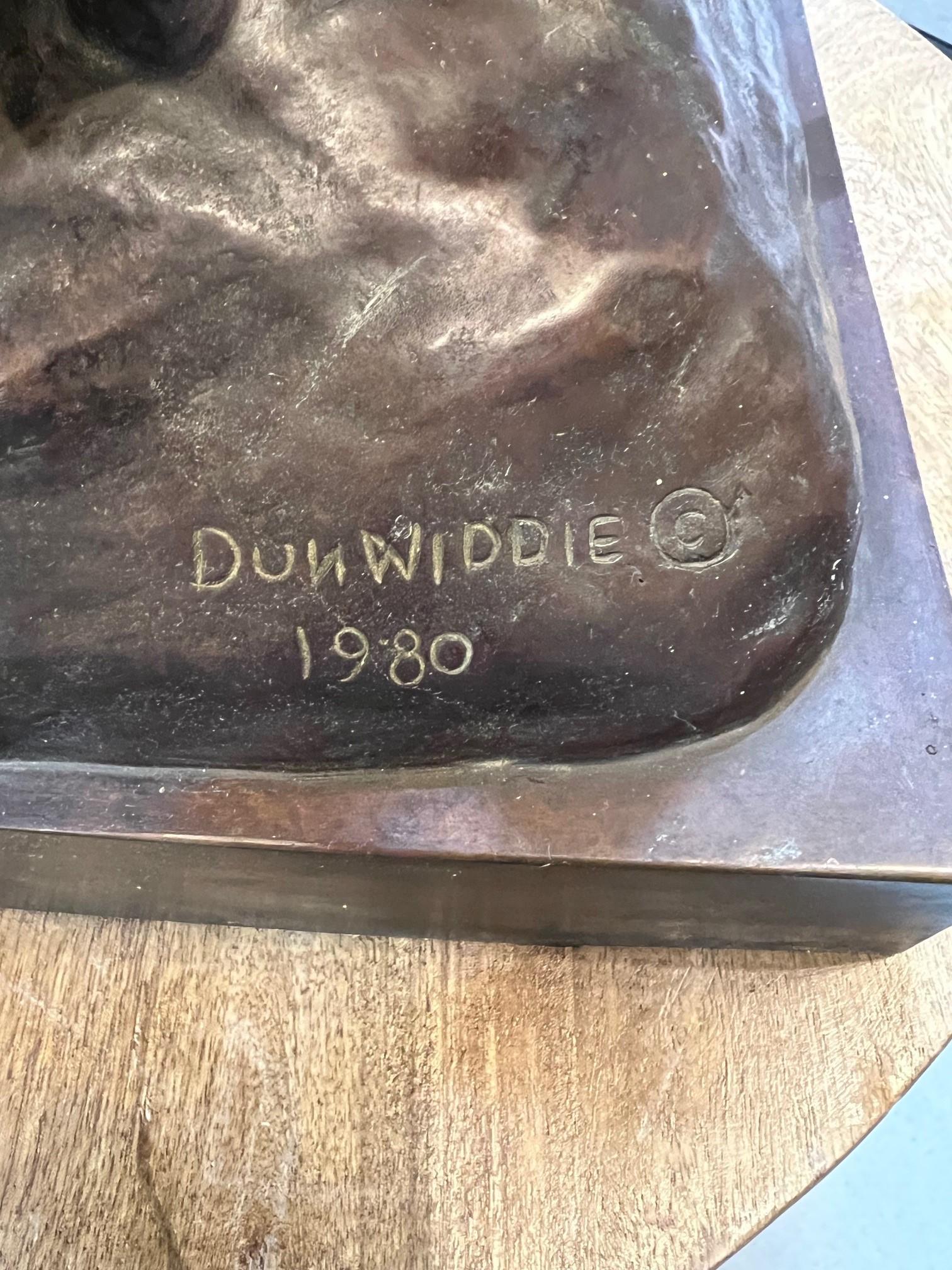 20th Century Bronze Four Horsemen By Charlotte Dunwiddie, Signed Dunwiddie 1980  For Sale 7