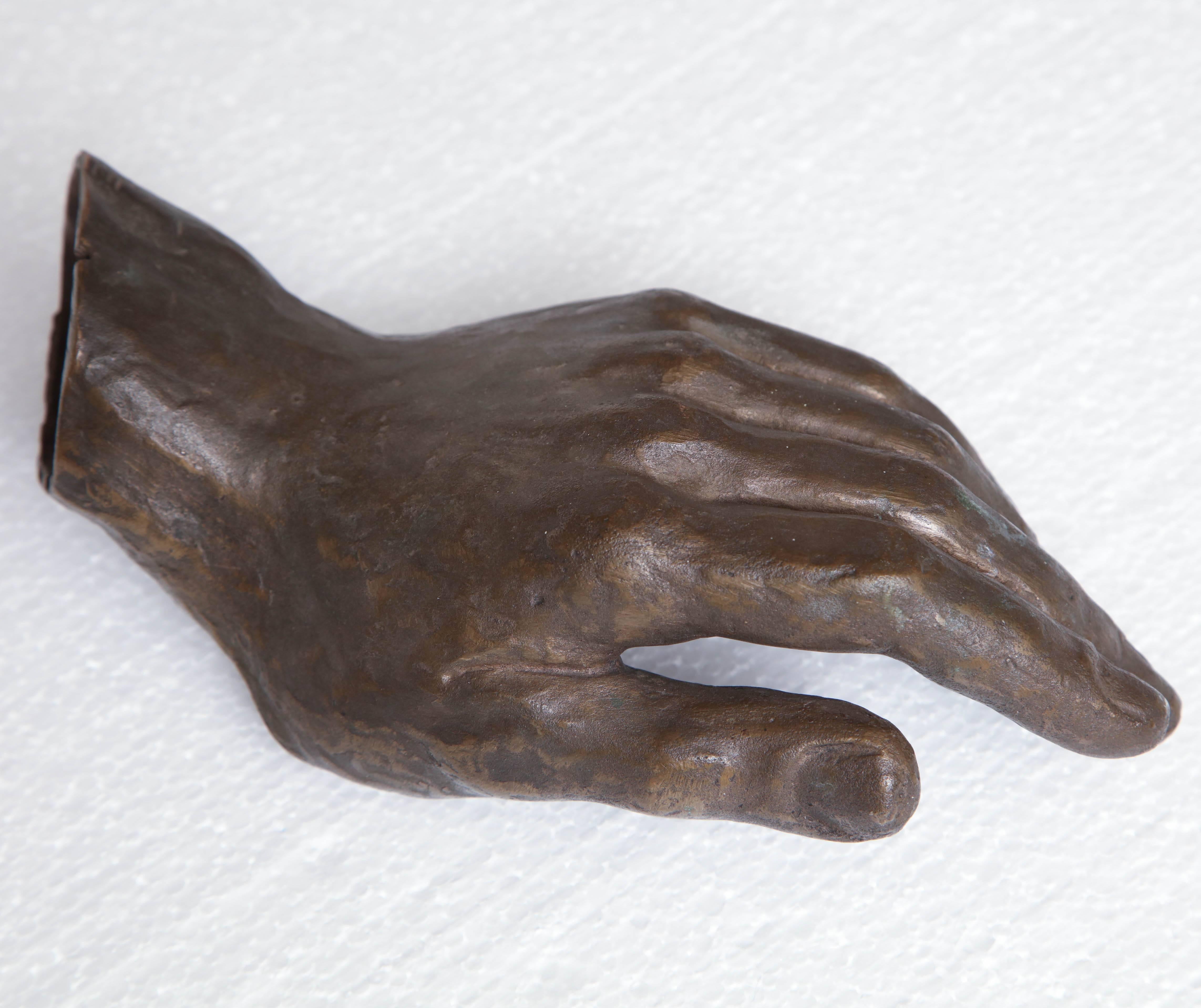20th Century Bronze Hand 6