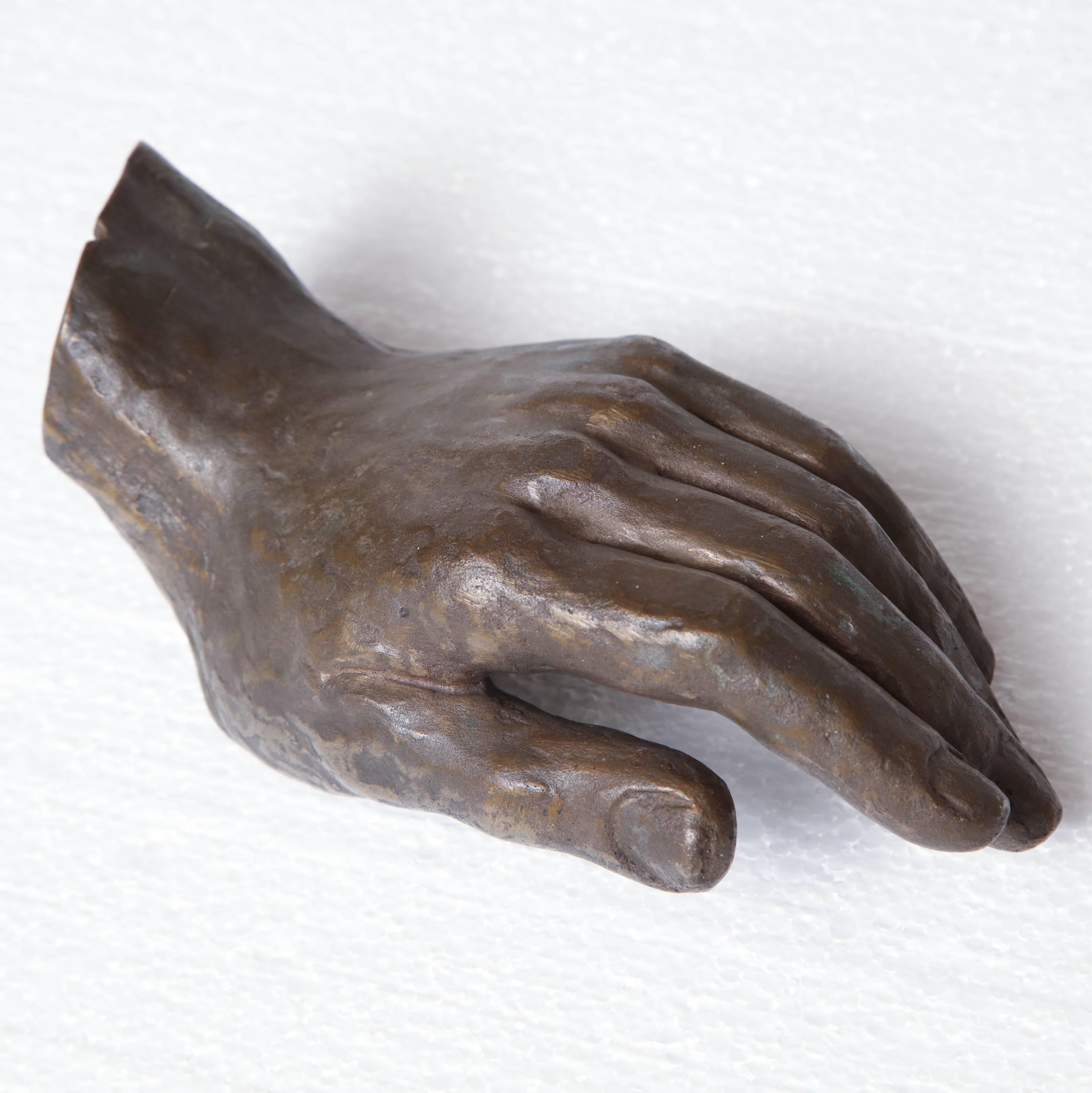 20th Century Bronze Hand 5