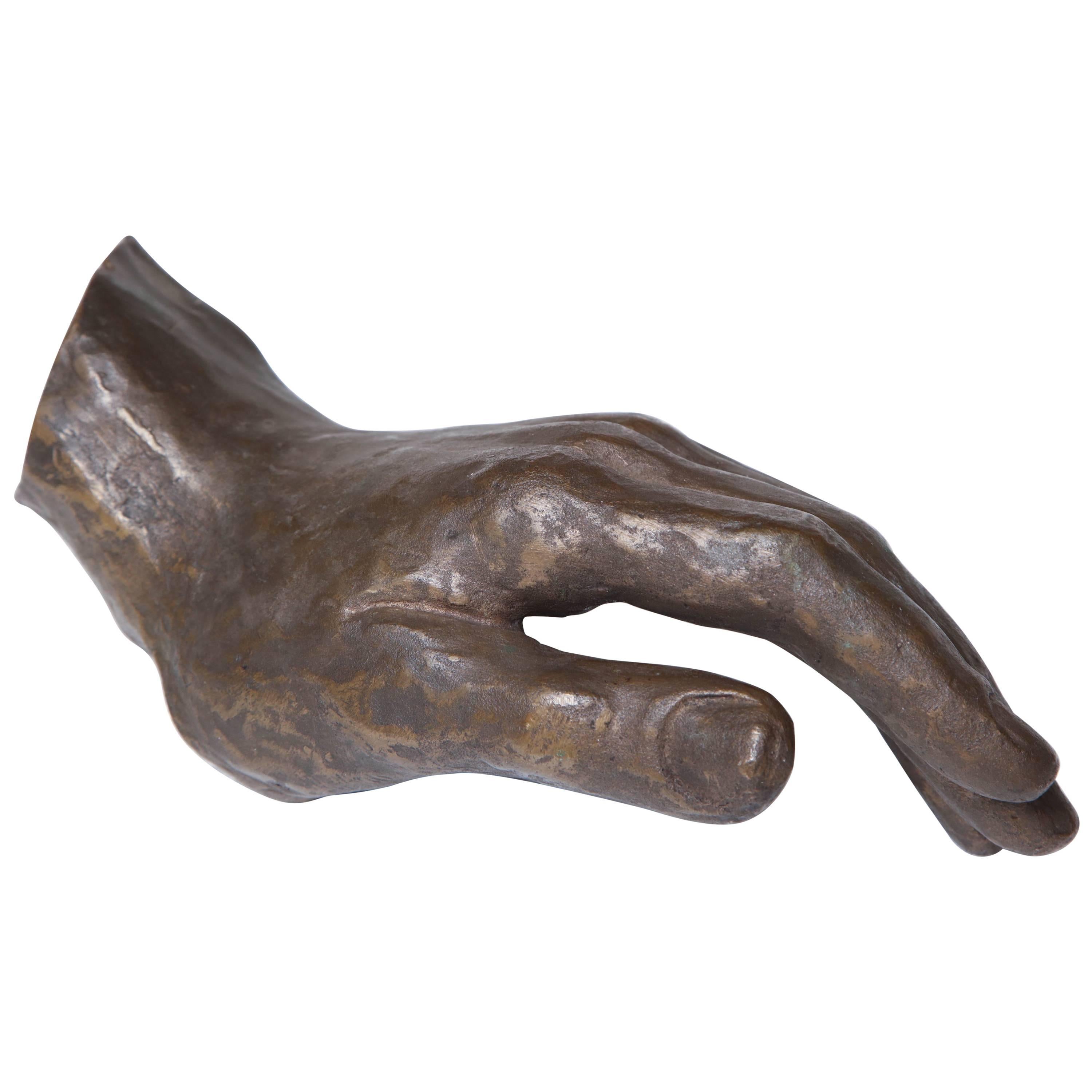 20th Century Bronze Hand