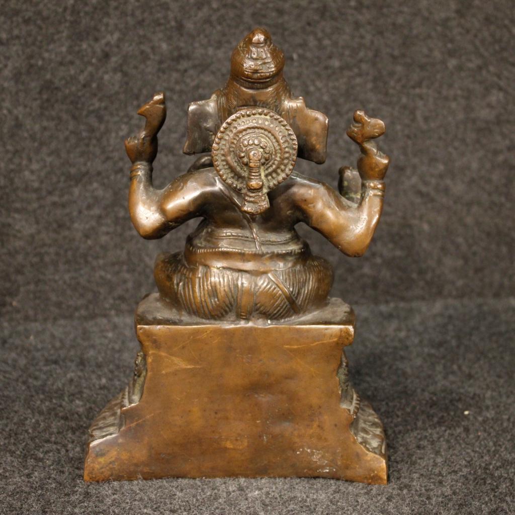 20th Century Bronze Indian Divinity Sculpture, 1950 In Good Condition In Vicoforte, Piedmont