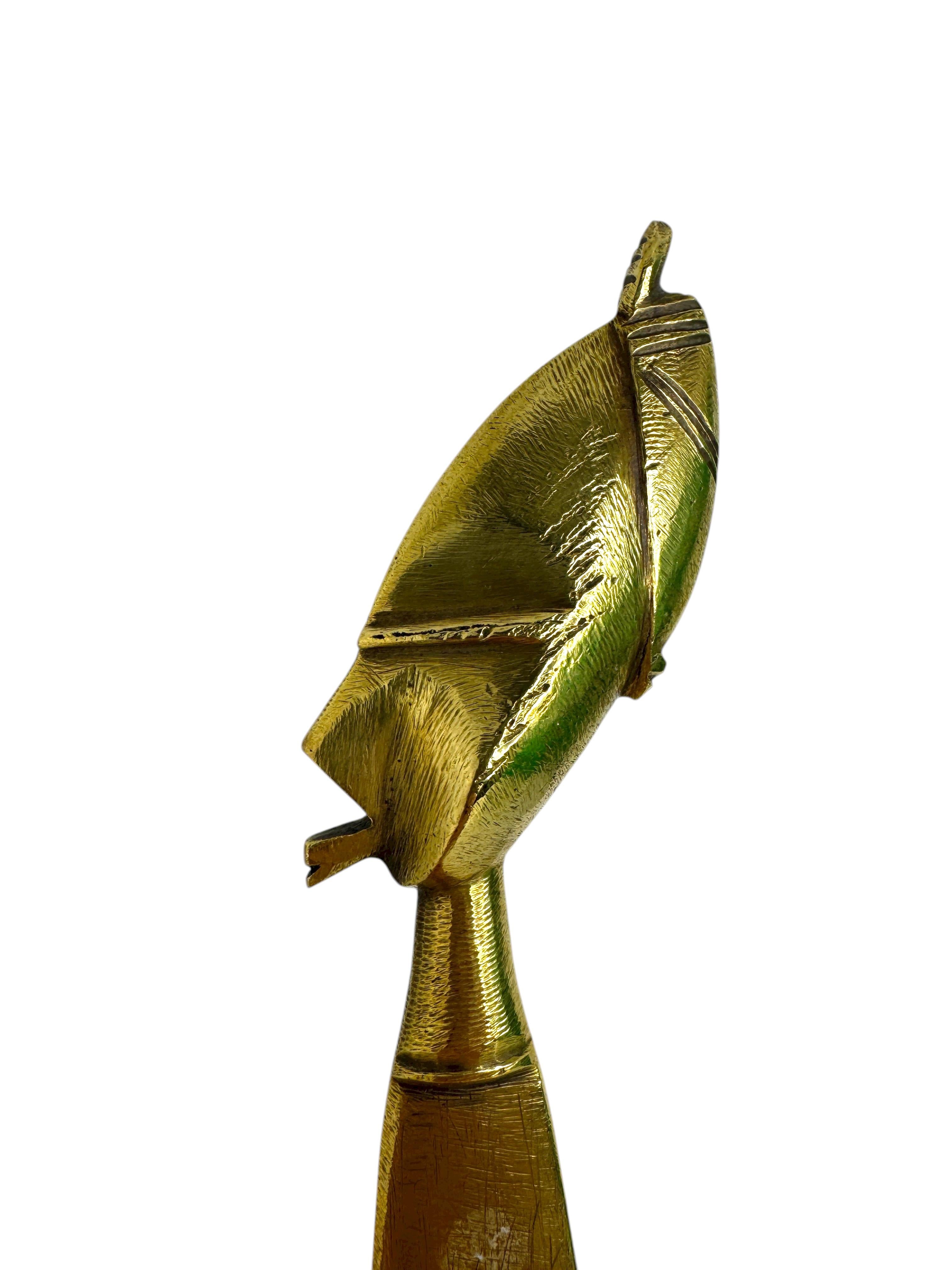 Brieföffner aus Bronze des 20. Jahrhunderts in afrikanischer Tribal Art im Bakota-Stil (Volkskunst) im Angebot