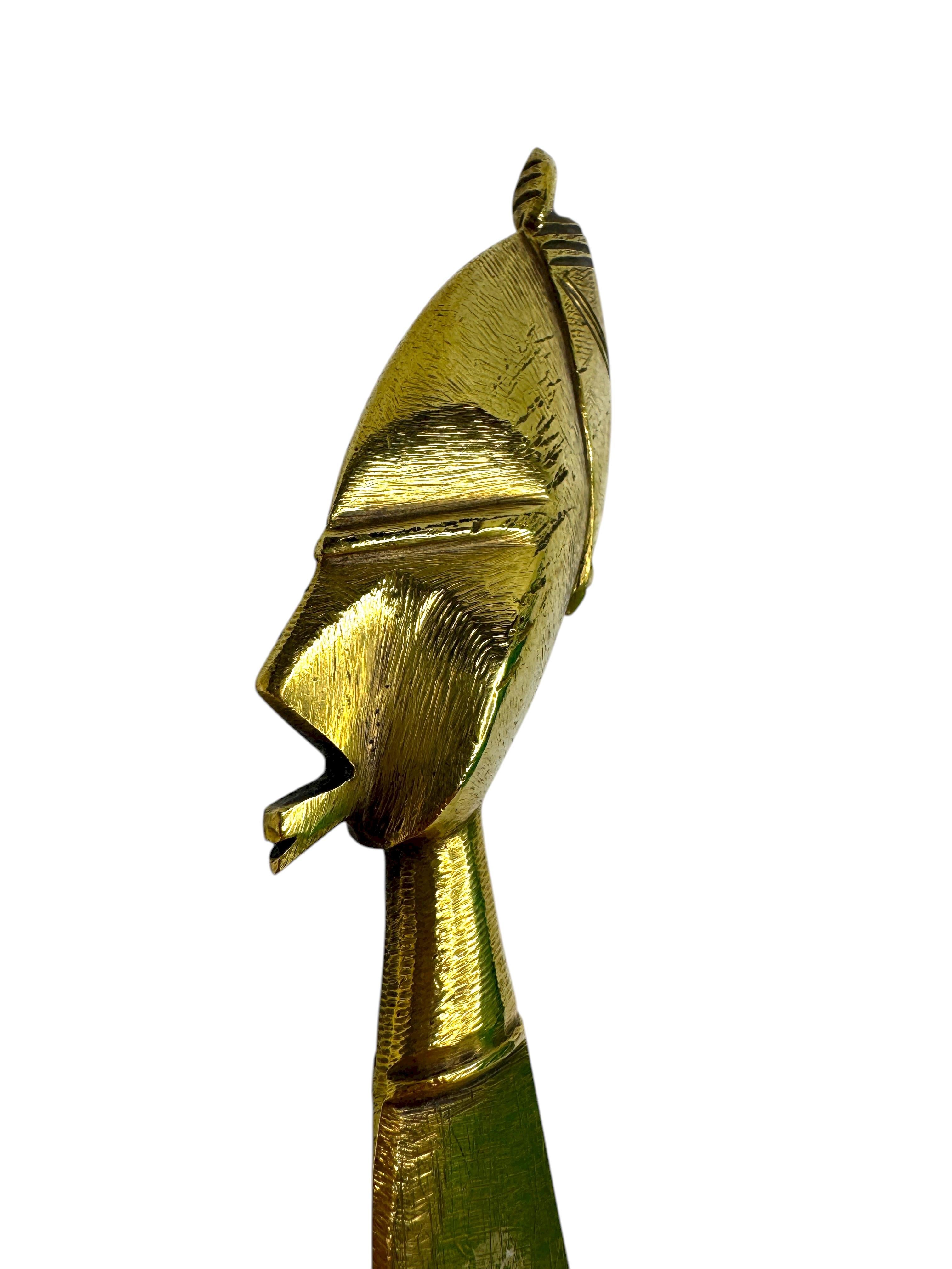 Brieföffner aus Bronze des 20. Jahrhunderts in afrikanischer Tribal Art im Bakota-Stil im Angebot 2