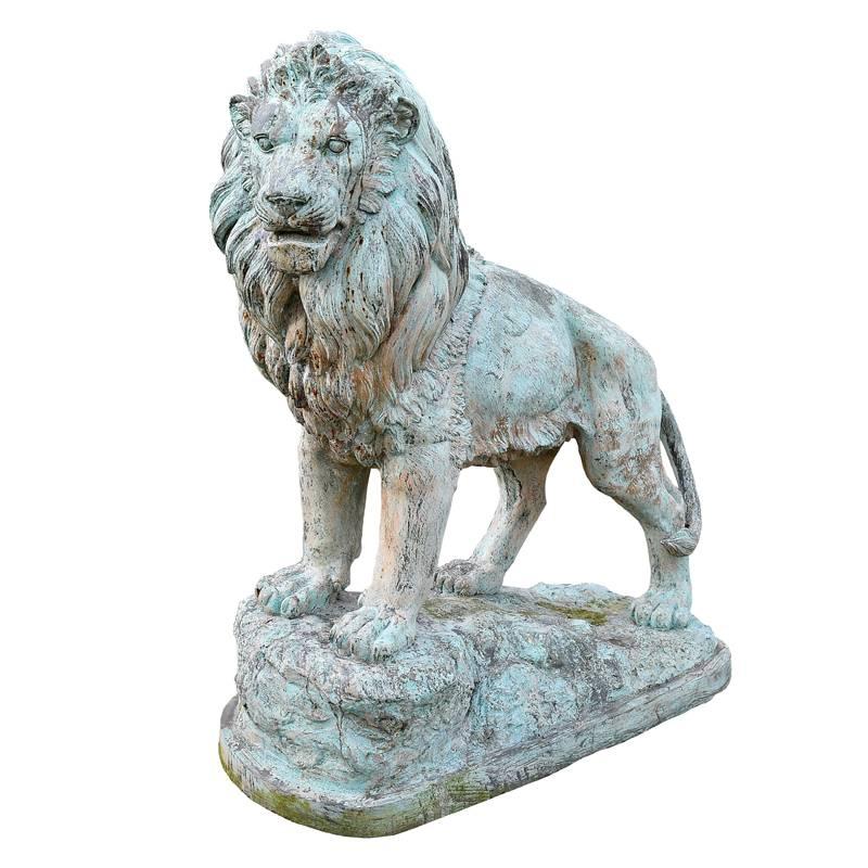 Grand Tour 20th Century Bronze Lion Sculpture For Sale