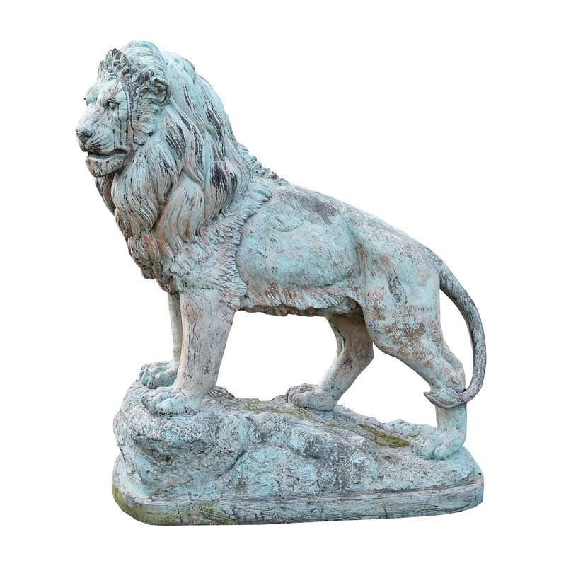 20th Century Bronze Lion Sculpture For Sale