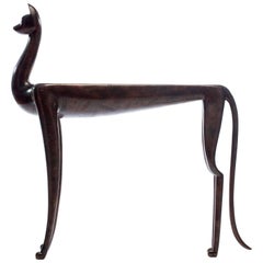 20th Century Bronze Lynx Table by Judy McKie