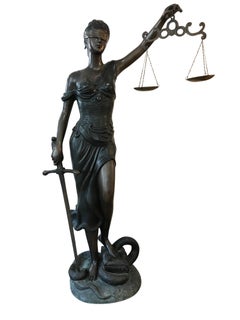 20th Century Bronze of the Goddess Iusticia