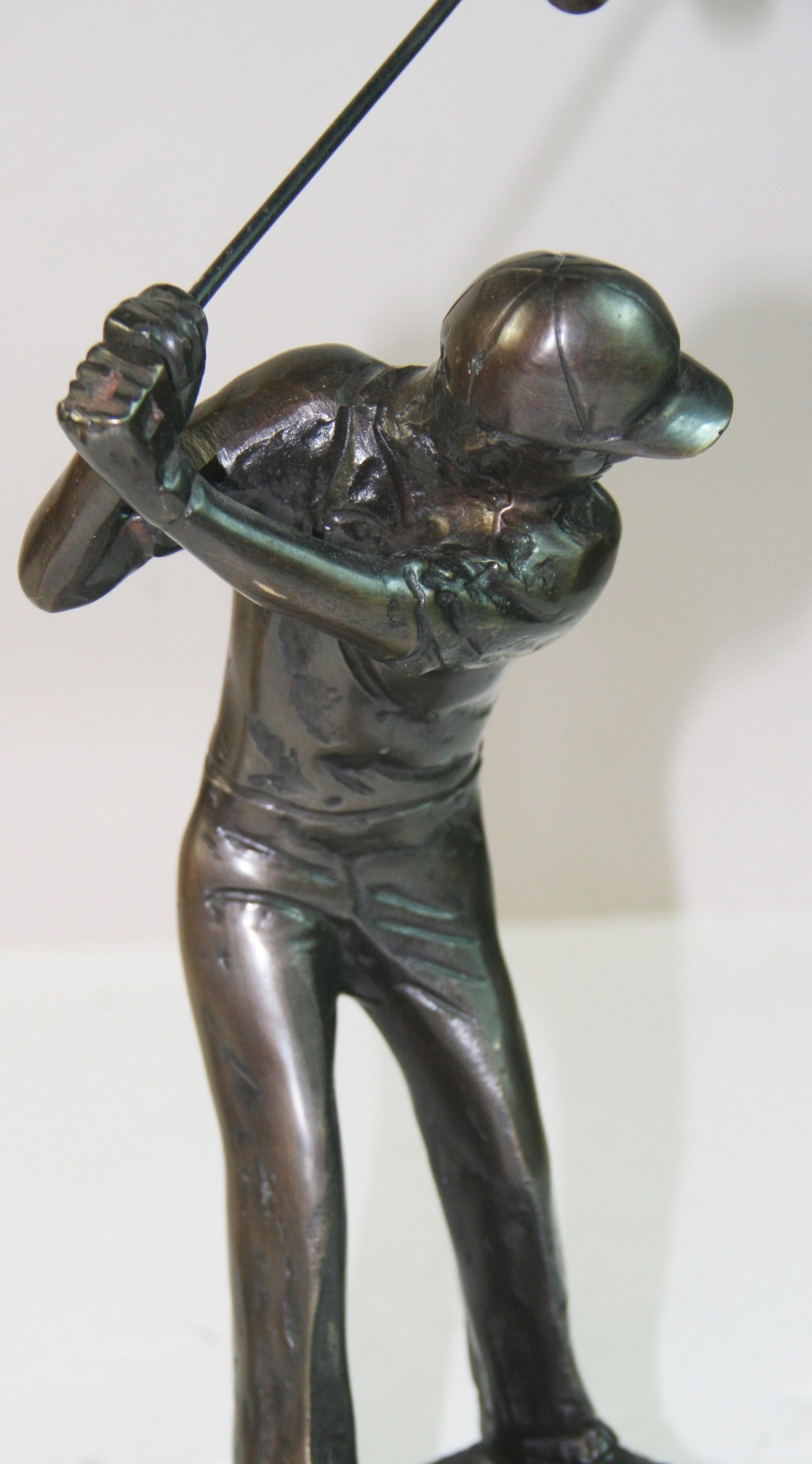 Bronze Sculpture , Depicting Playing Golfer #1 For Sale 1
