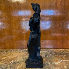 20th Century Bronze Sculpture, Double Face, Artist Theo Mackaay