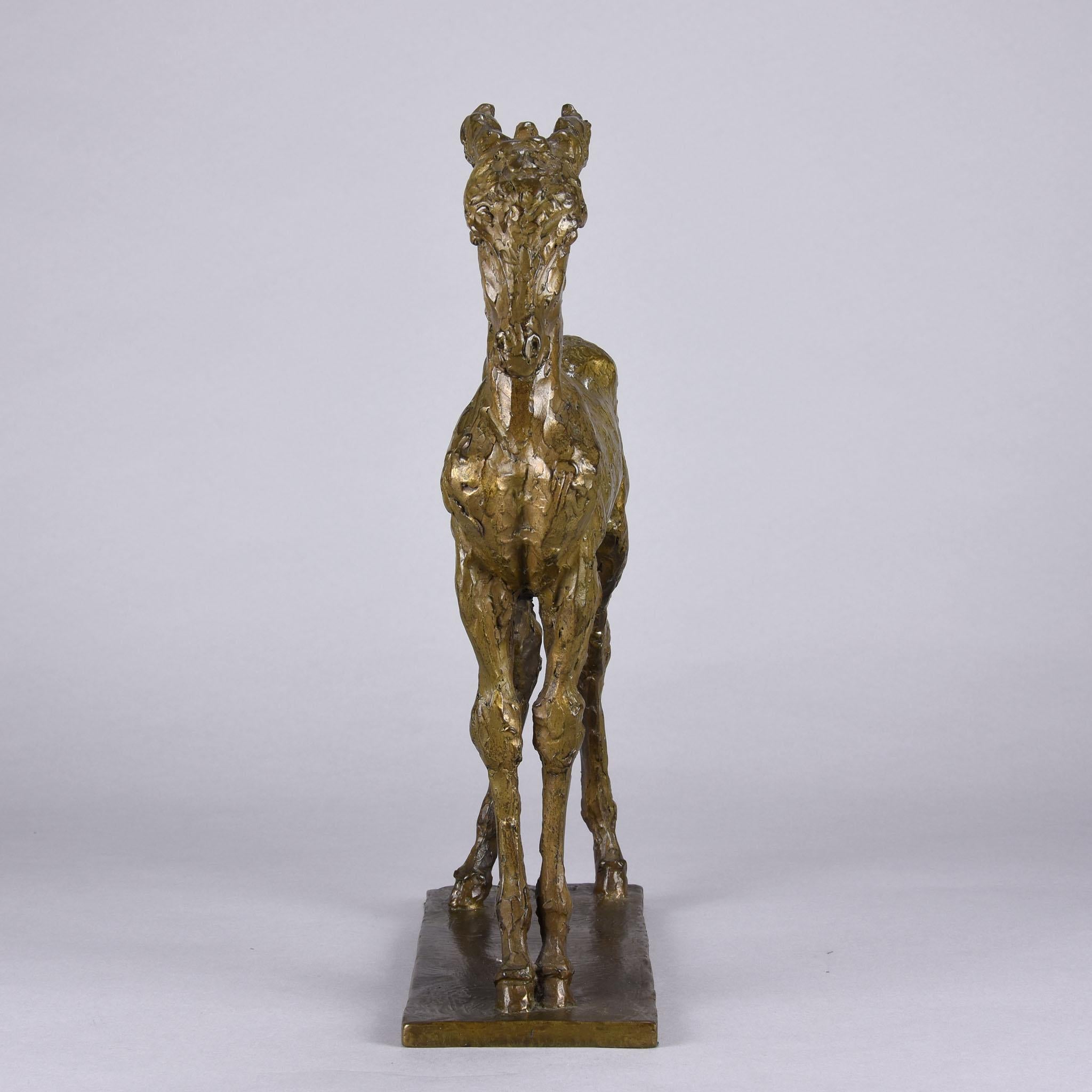 Cast 20th Century Bronze Sculpture Entitled 