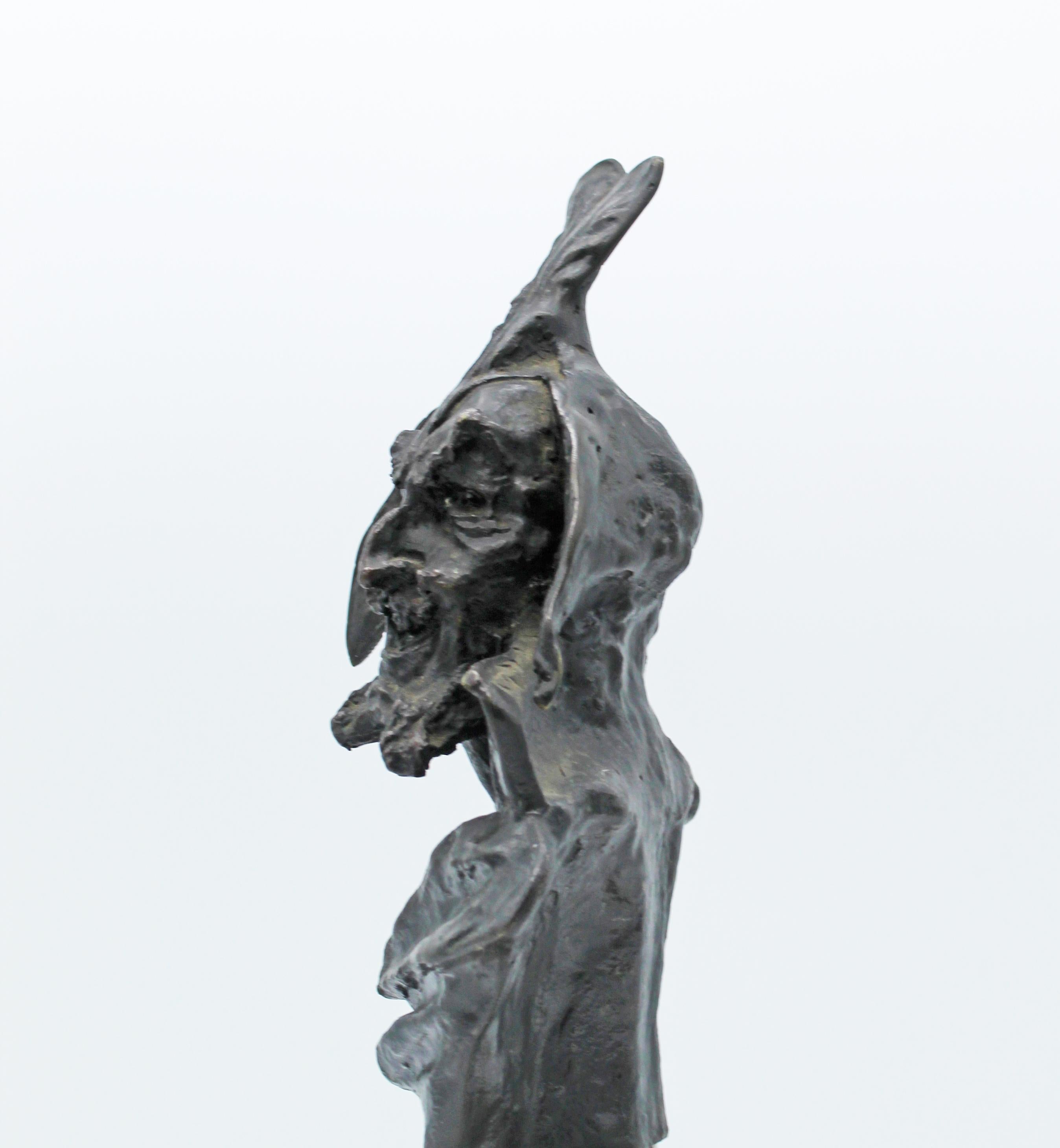 20th Century Bronze Sculpture Native American In Good Condition In Roma, IT