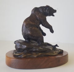 20th Century Bronze Sculpture of a Grizzly Bear by Clark Everice Bronson