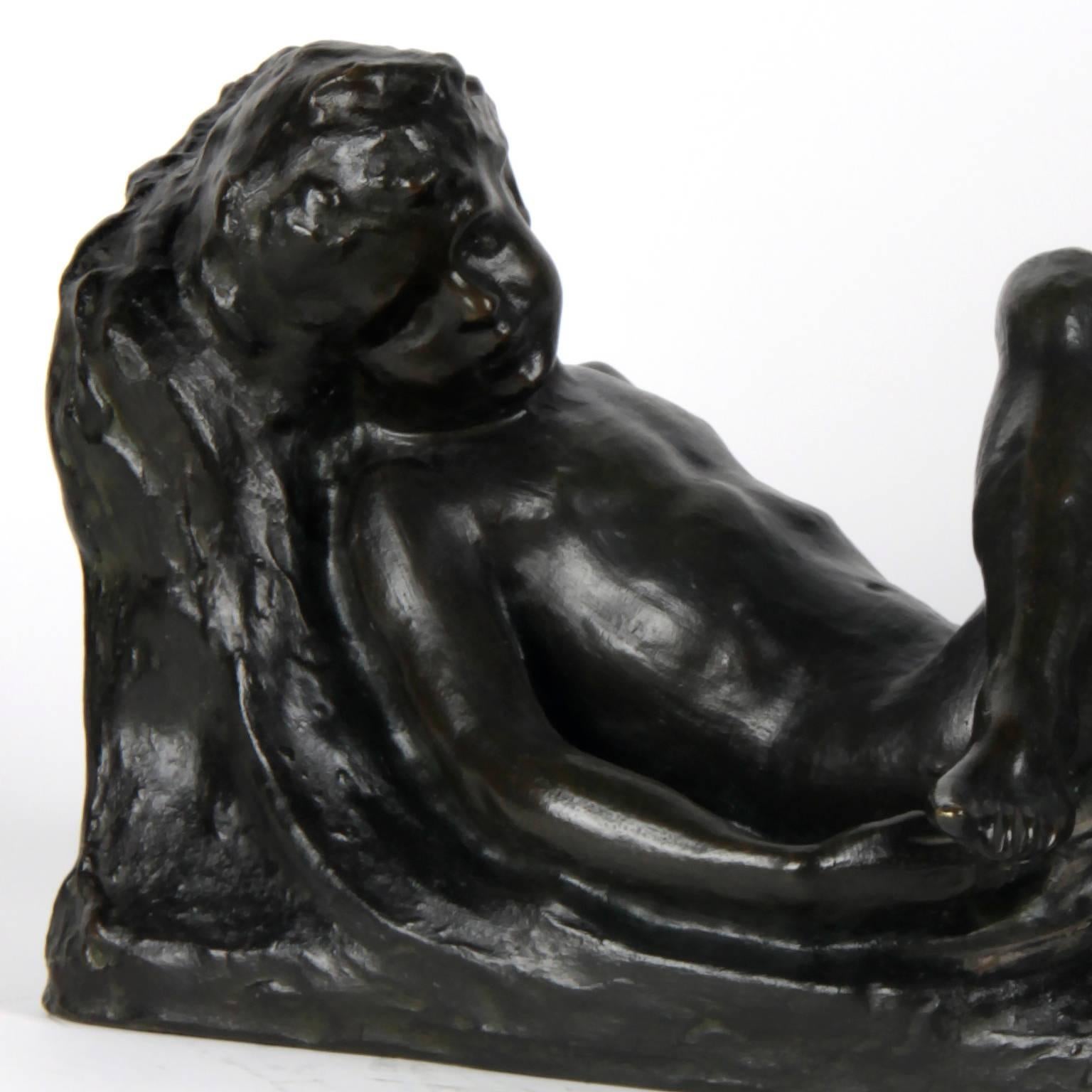 20th Century Bronze Sculpture, Signed by Eugeen Canneel 4