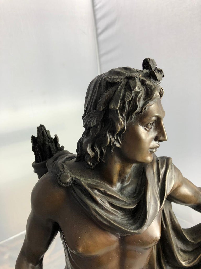 20th Century Bronze Statue of Apollo the Greek God of ...