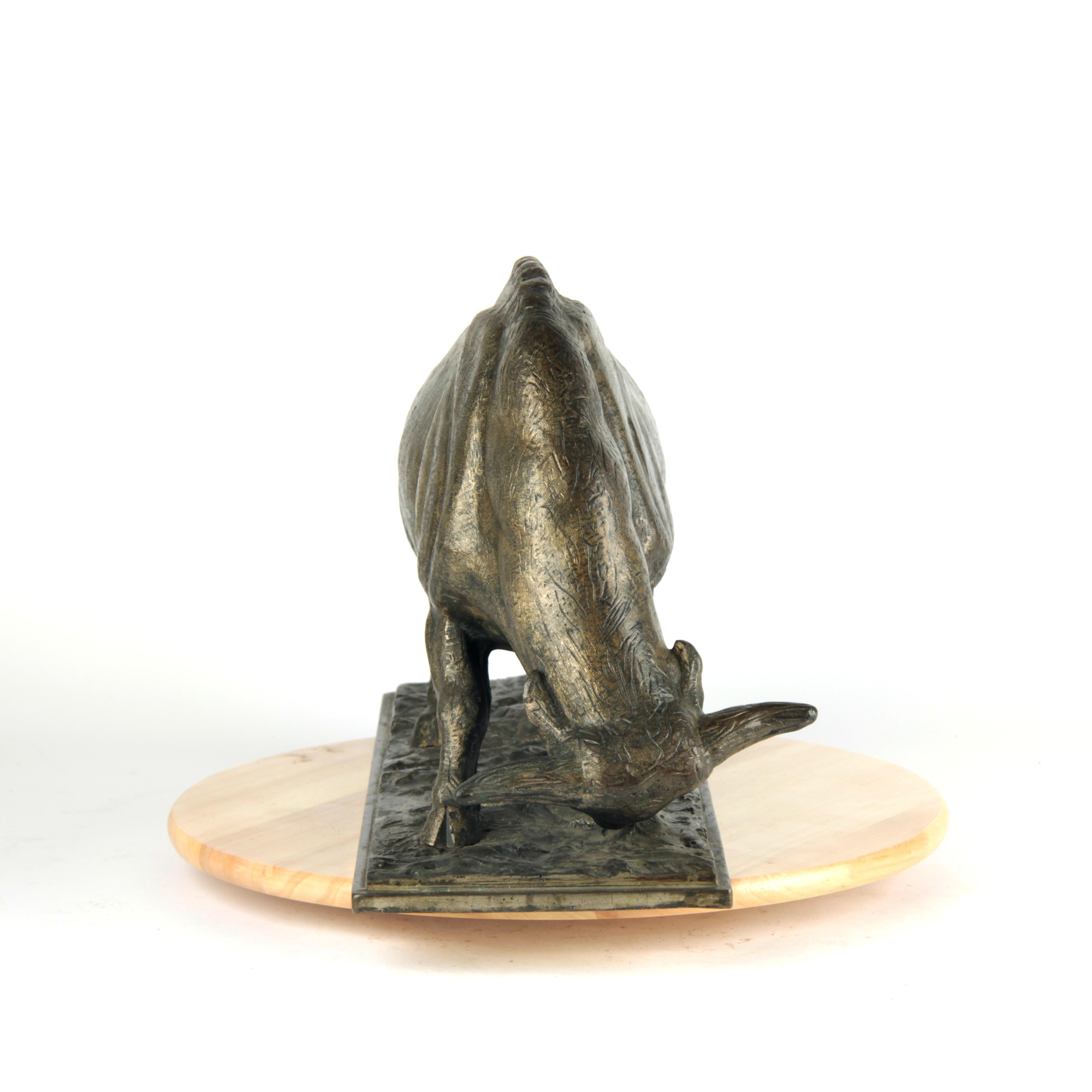 20th Century Bronze Sulpture, Signed by Th. V. Rijswijck In Excellent Condition For Sale In Esbeek, NL