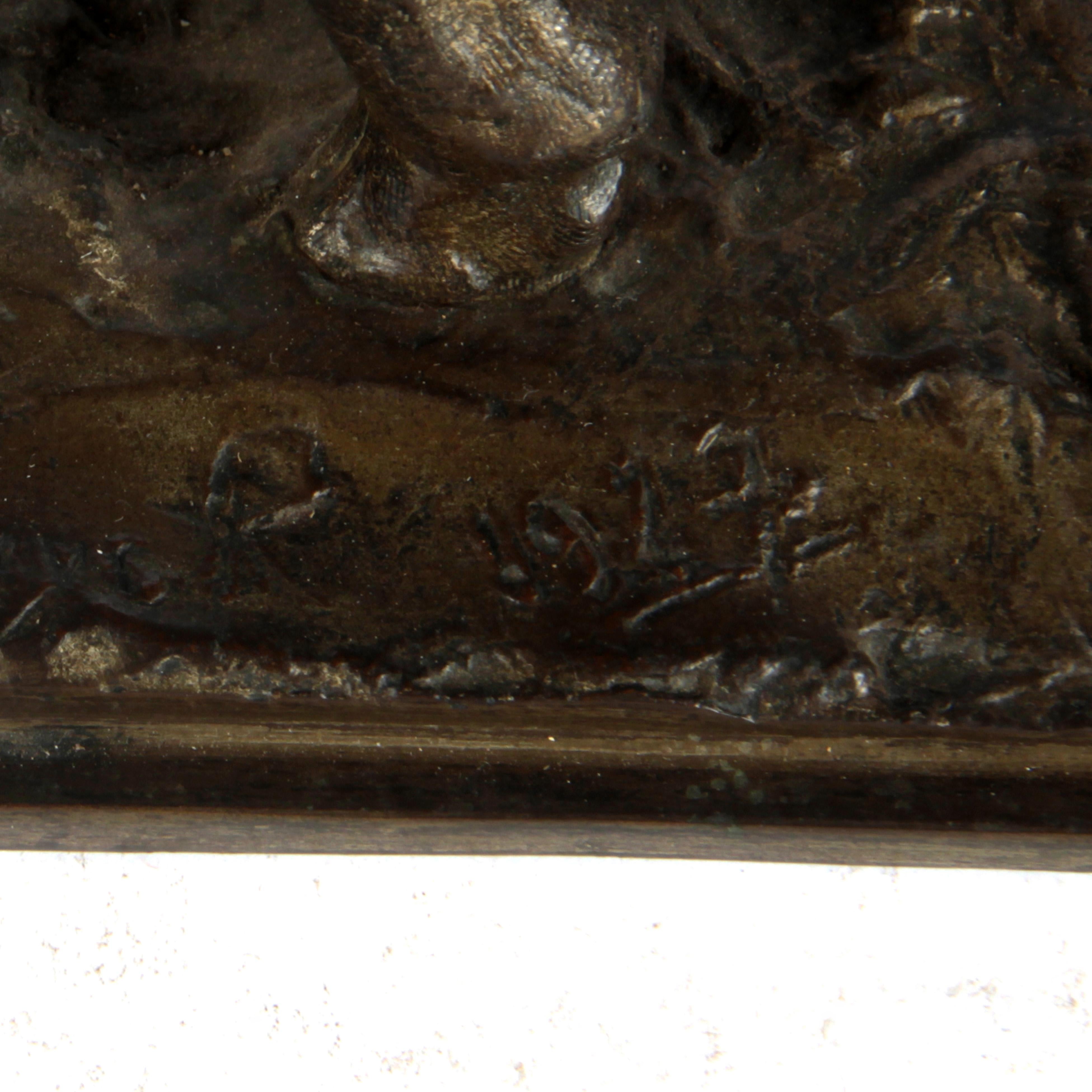 Statua in bronzo del XX secolo, firmata da Th. V. Rijswijck in vendita 1