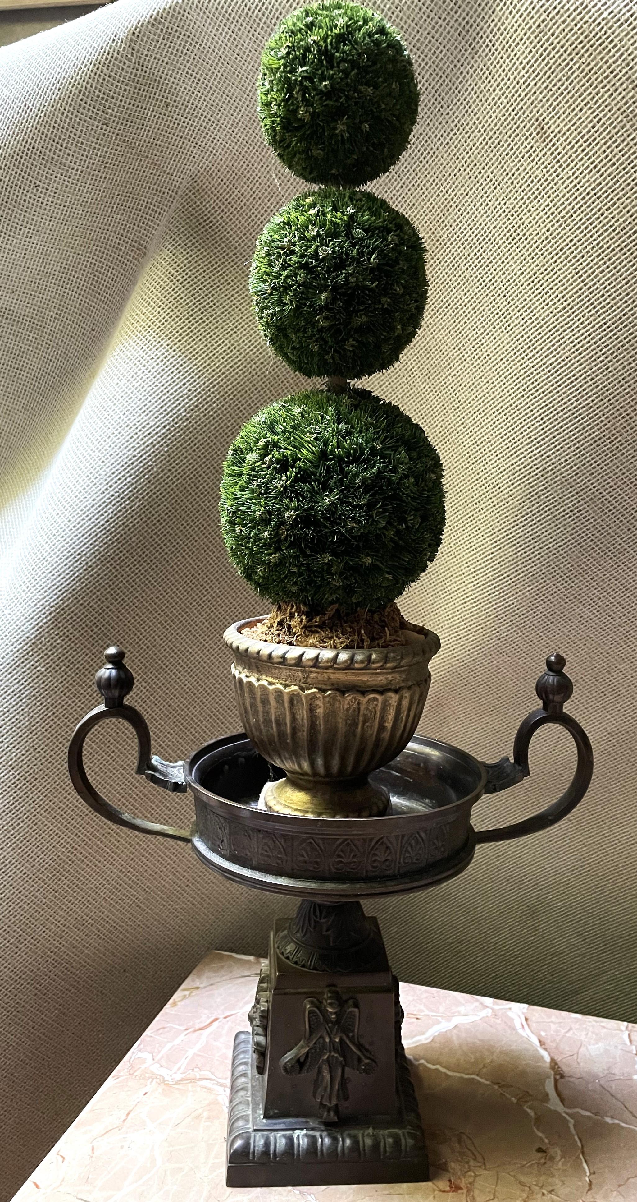20th Century Bronze Tazza Urn Centerpiece Fruit/Flower Bowl Raised Angel  For Sale 14