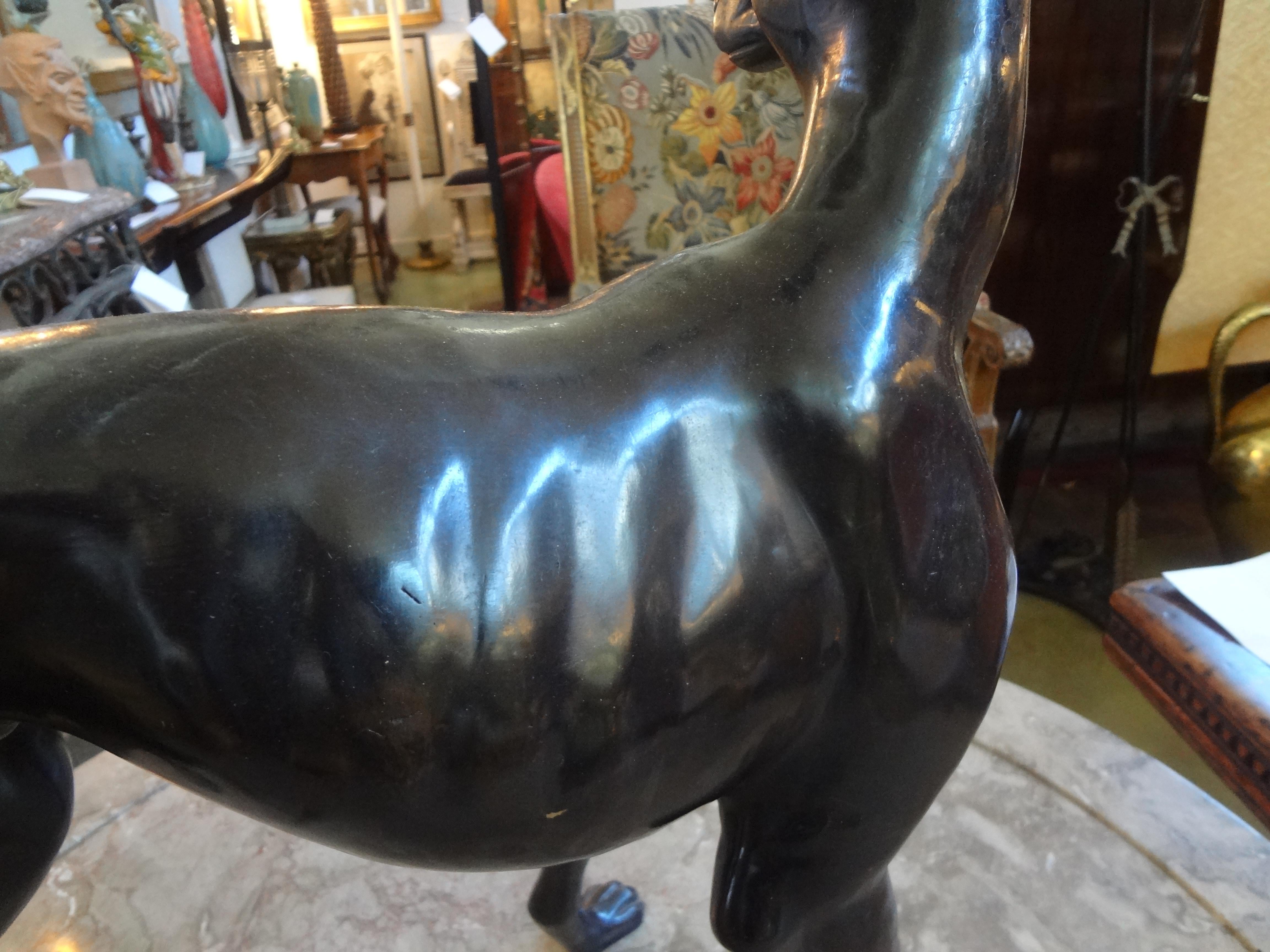 20th Century Bronze Whippet Sculpture For Sale 2