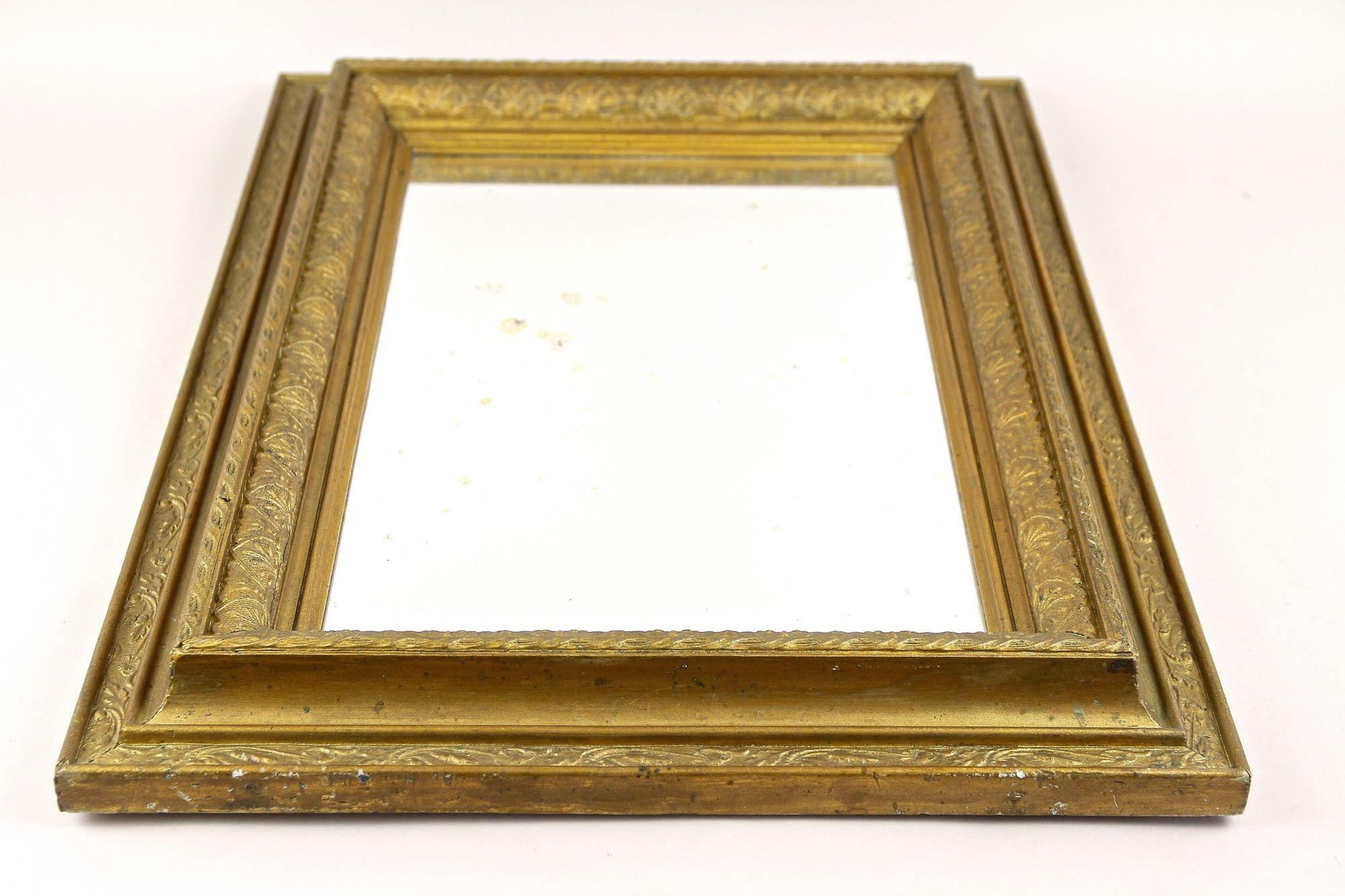 20th Century Bronzed/ Gilt Art Nouveau Mirror, Austria ca. 1900 For Sale 7