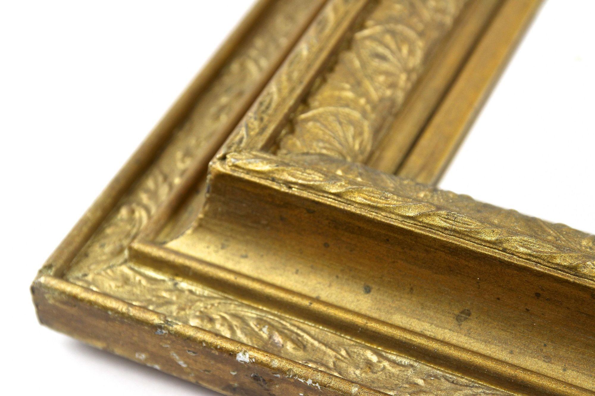 Miroir Art nouveau du 20e siècle en bronze et doré, Autriche, vers 1900 en vente 8