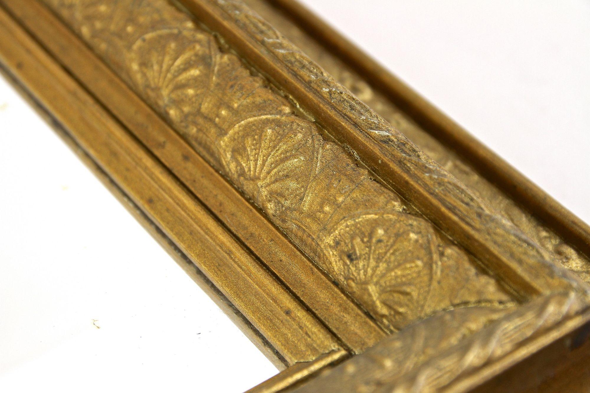 Miroir Art nouveau du 20e siècle en bronze et doré, Autriche, vers 1900 en vente 9
