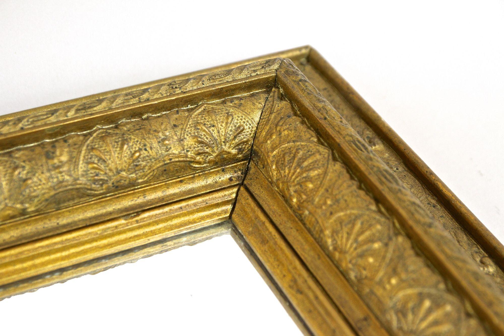 Miroir Art nouveau du 20e siècle en bronze et doré, Autriche, vers 1900 en vente 11