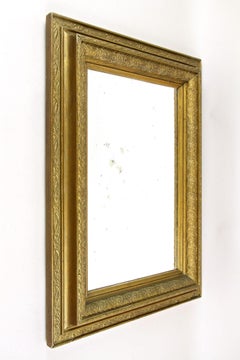 20th Century Bronzed/ Gilt Art Nouveau Mirror, Austria ca. 1900