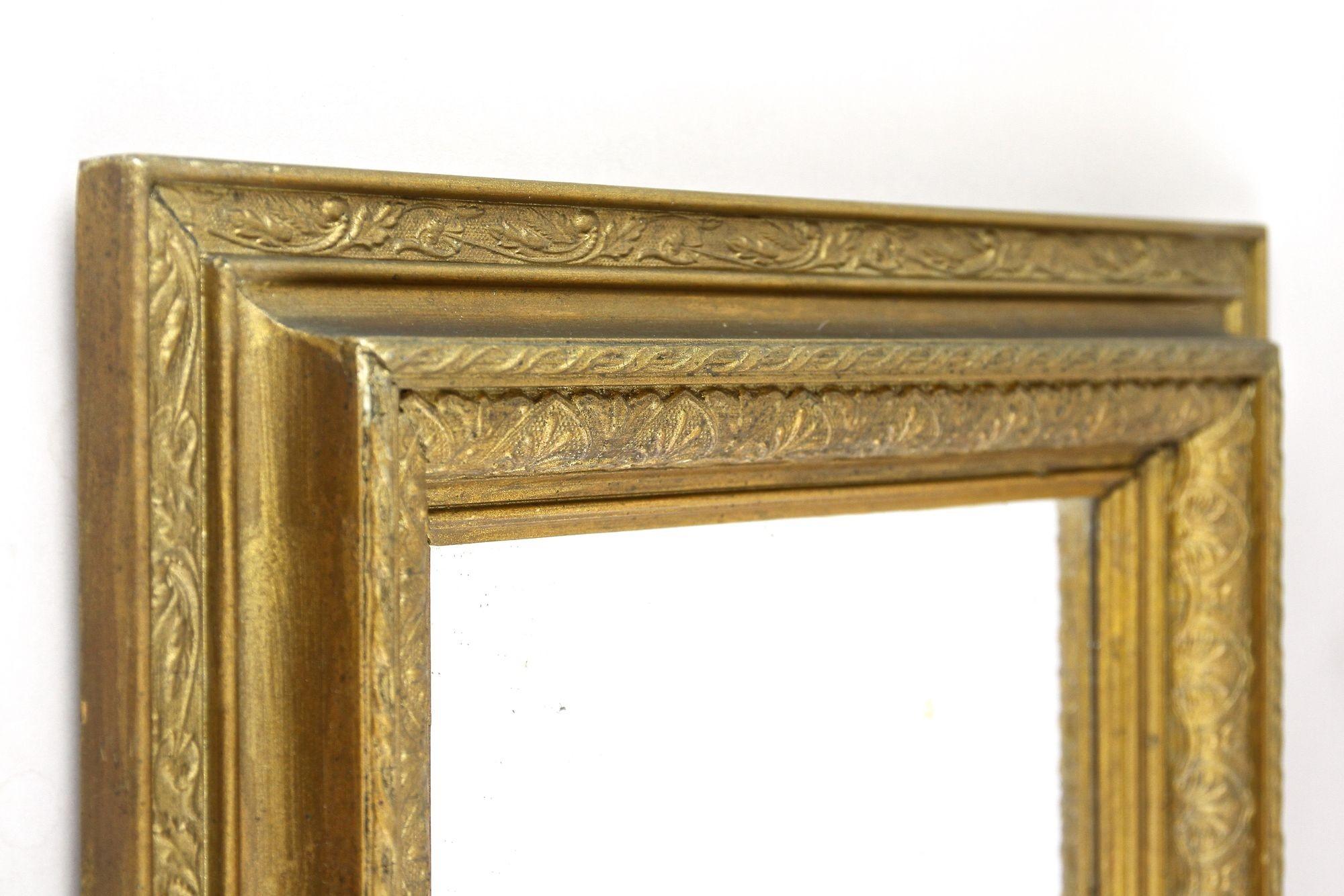 Effet bronze Miroir Art nouveau du 20e siècle en bronze et doré, Autriche, vers 1900 en vente