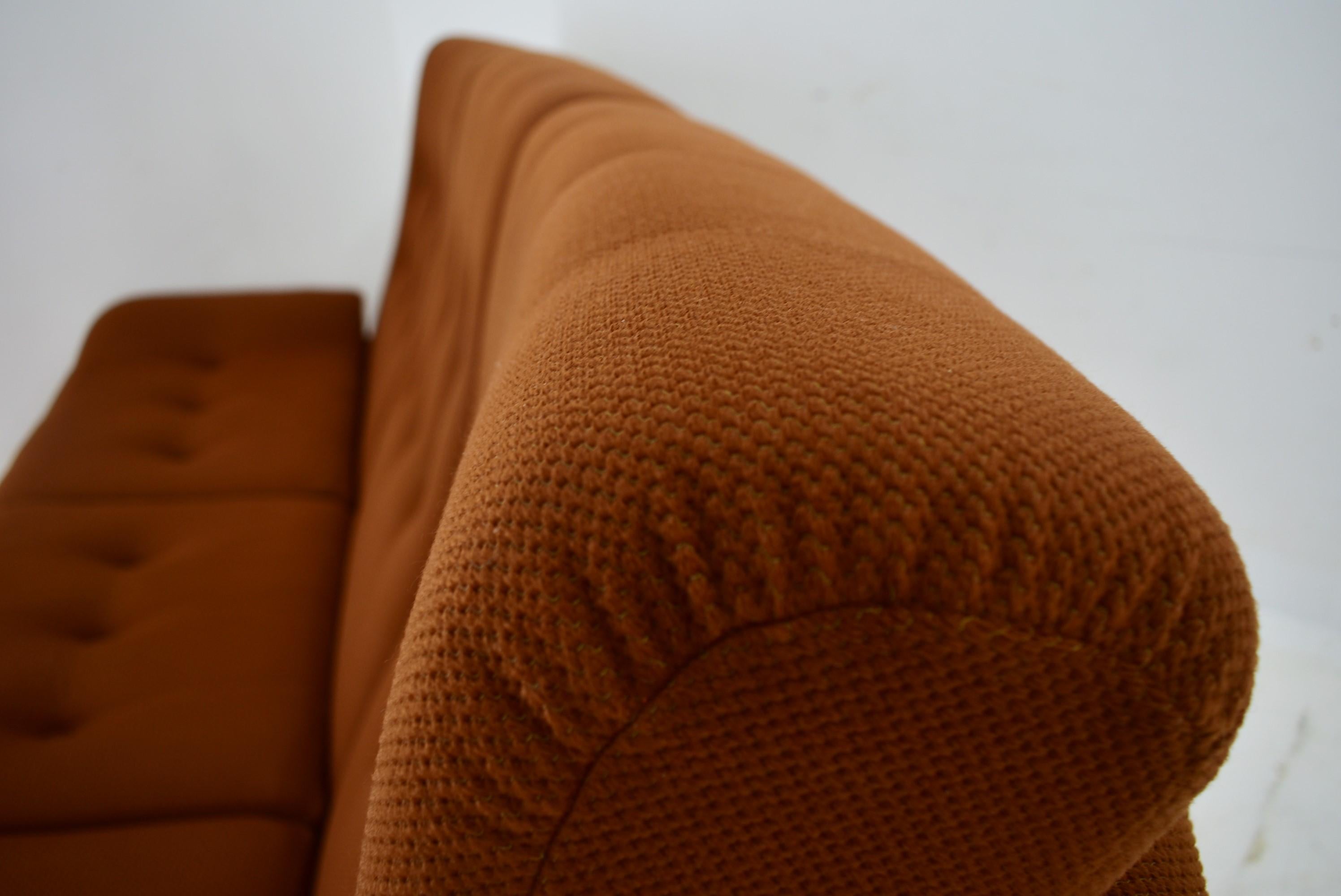 20th Century , Brown Atlantis Three seats Sofa, 1960s 5