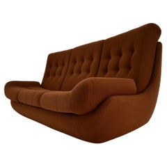20th Century , Brown Atlantis Three seats Sofa, 1960s