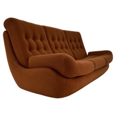 20th Century , Brown Atlantis Three seats Sofa, 1960s