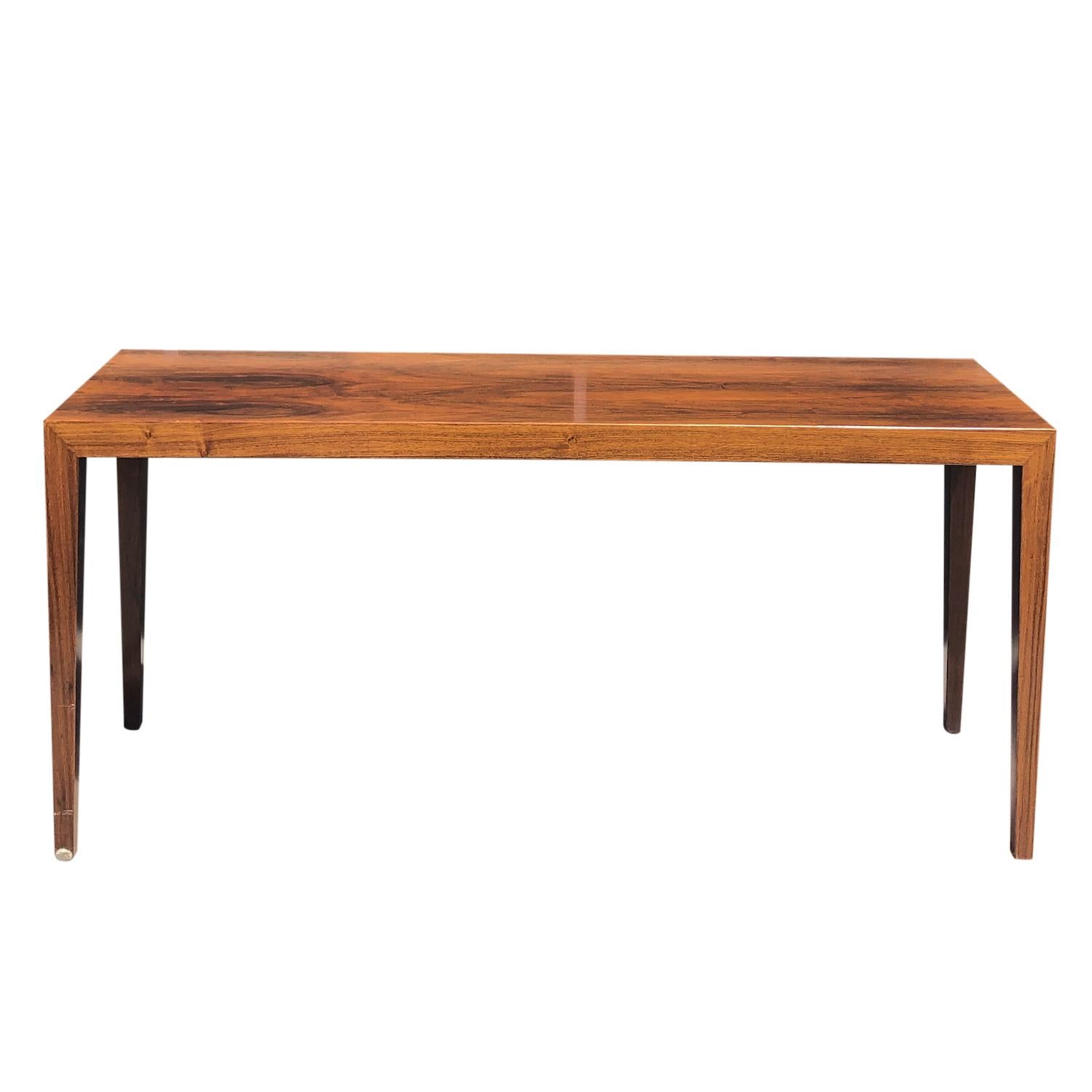 20th Century Danish Vintage Set of Three Rosewood Nest Tables by Severin Hansen In Good Condition For Sale In West Palm Beach, FL