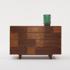 Comò in noce marrone M. Singer & Sons del XX secolo, mobile di Gio Ponti